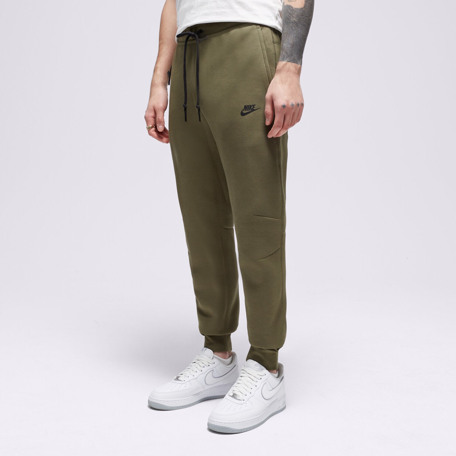 pánské kalhoty NIKE KALHOTY  M NK TCH FLC JGGR FB8002-222 KHAKI