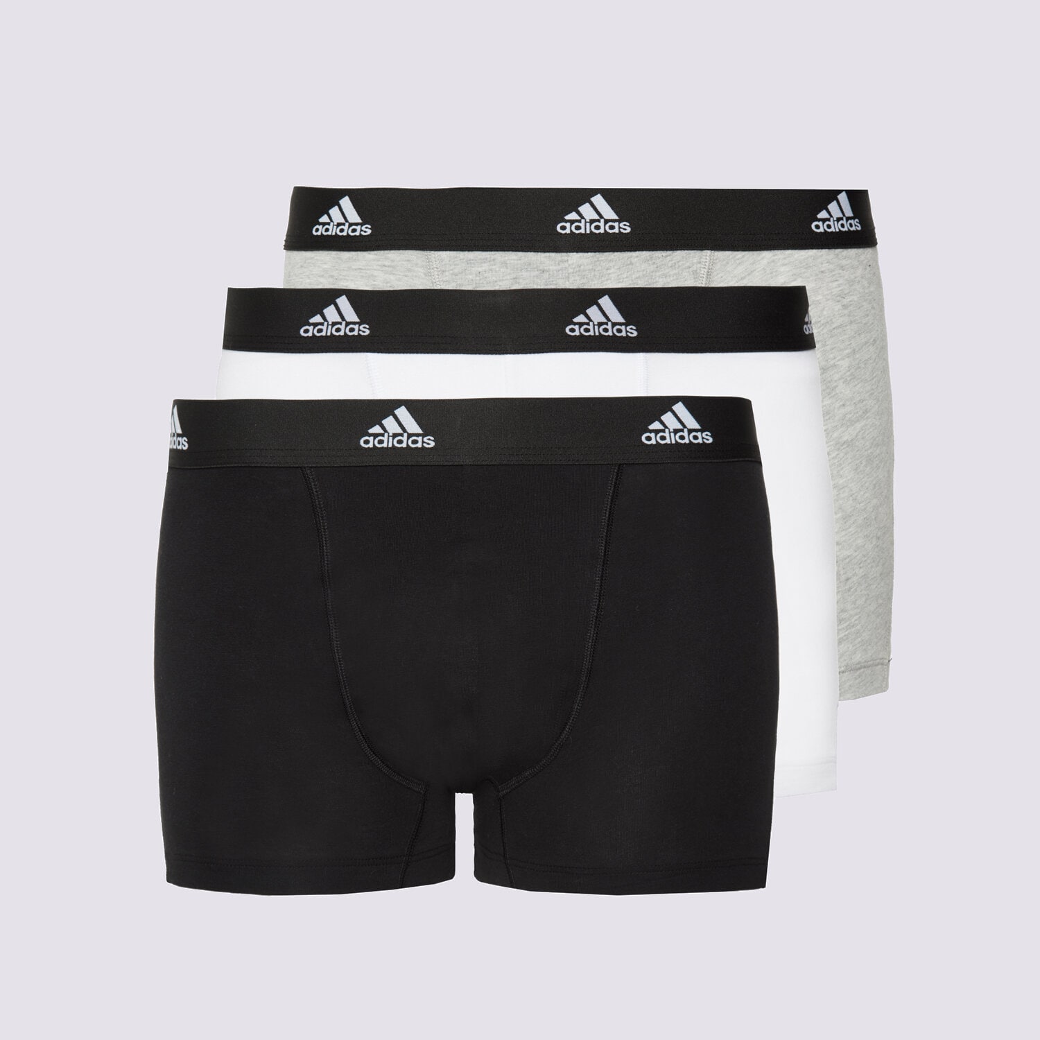 pánské spodní prádlo ADIDAS TRENKY TRUNK (3PK) 4A1M02-917 VÍCEBAREVNÁ