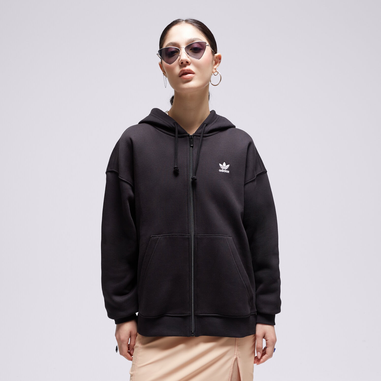 dámská mikina ADIDAS FLEECE MIKINA FLEECE FULL ZIP IM1141 ČERNÁ