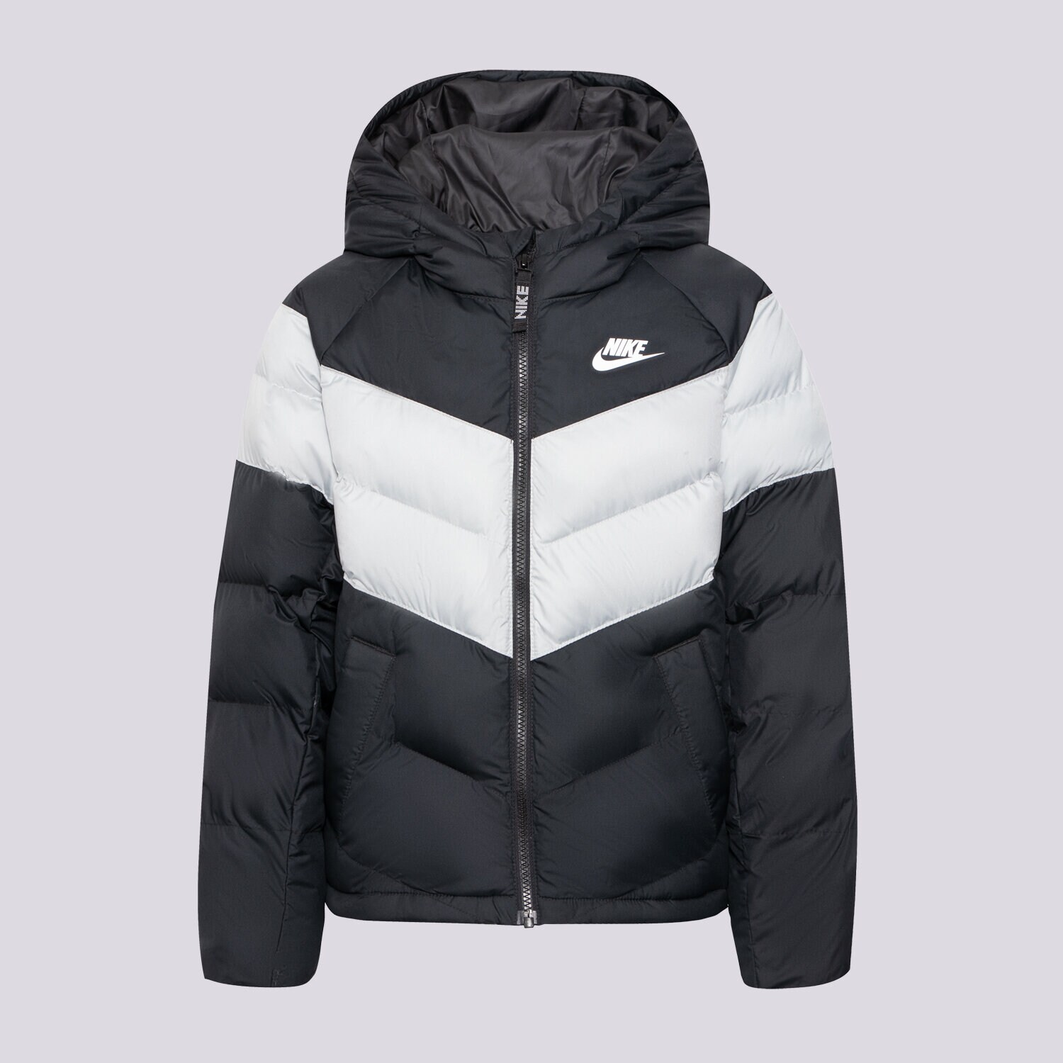 dětské tričko NIKE BUNDA C-BLOCK BUB BLK/GRY BOY DX1264-010 ČERNÁ