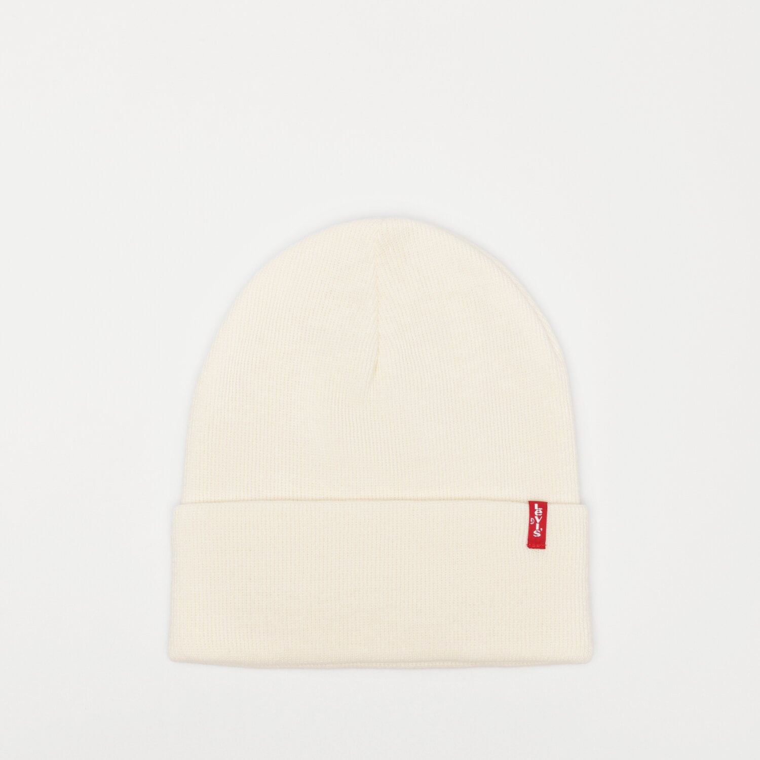 dětská čepice LEVI'S ČEPICE SLOUCHY RED TAB BEANIE D7543-0004 BÍLÁ