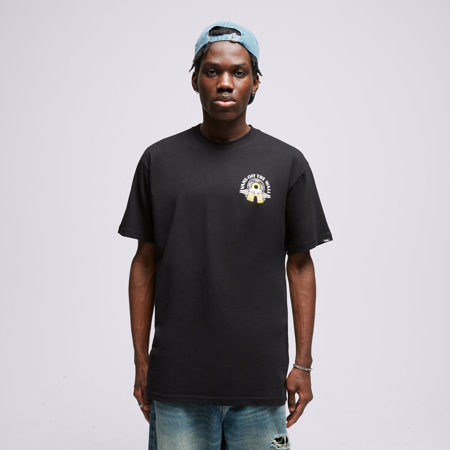 pánské tričko VANS TRIČKO BREW BROS TUNES VN0008EXBLK1 VÍCEBAREVNÁ