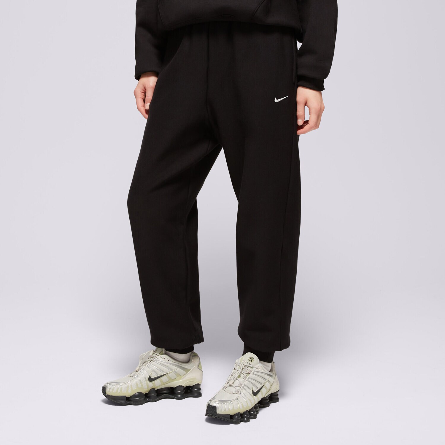 dámské kalhoty NIKE KALHOTY  W NK STDO FLC HVY HR OS JOGGER IO2109-001 ČERNÁ