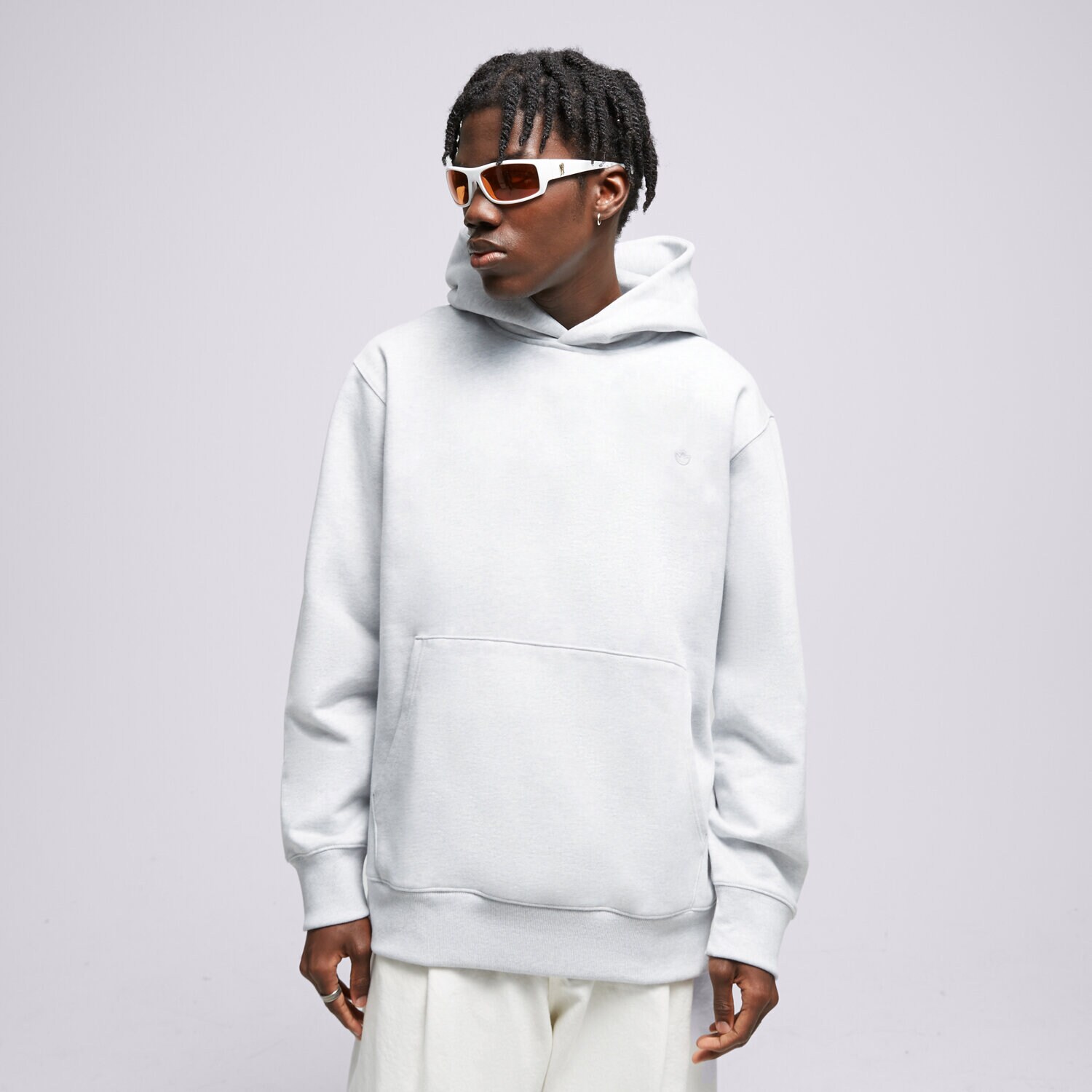 pánská mikina ADIDAS MIKINA S KAPUCÍ C HOODIE IC4998 ŠEDÁ