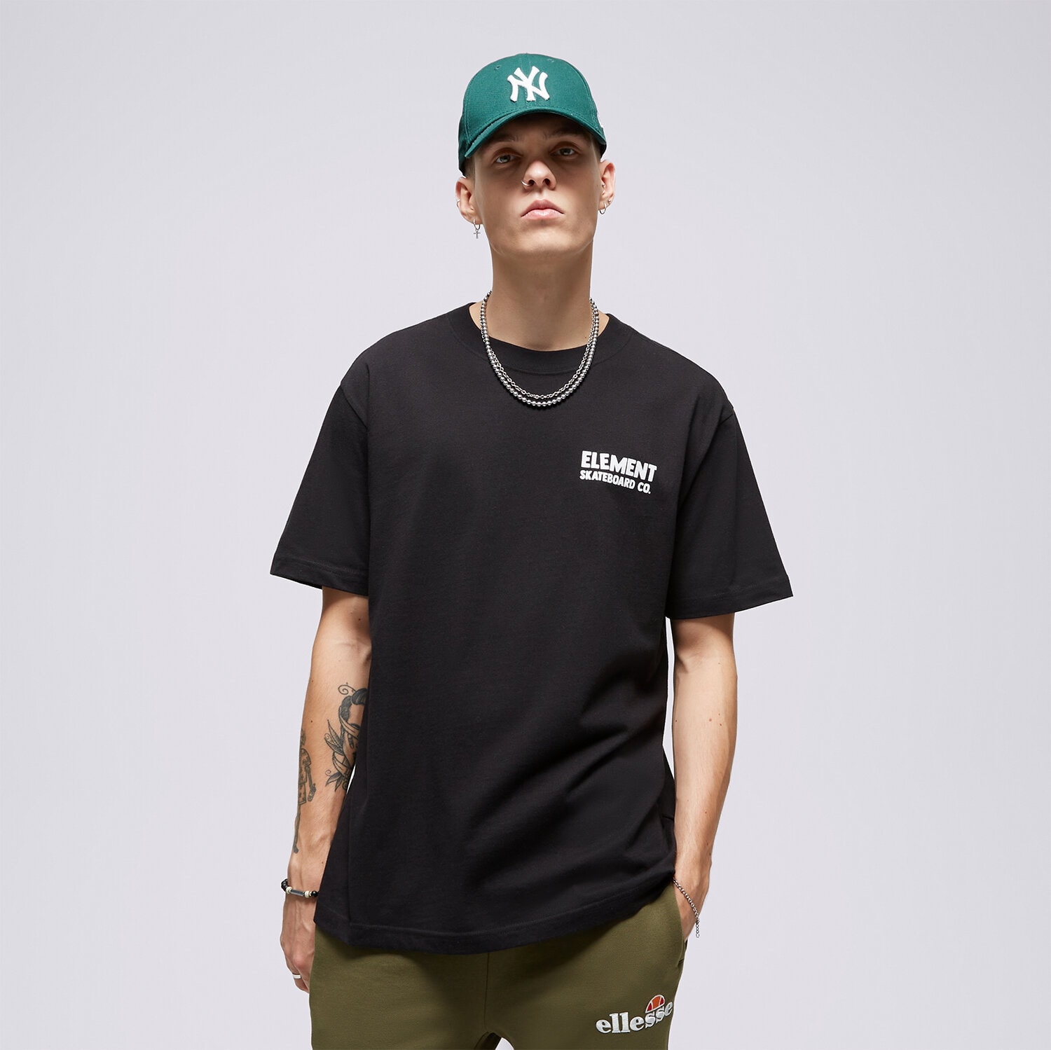 pánské tričko ELEMENT TRIČKO NEVER SS ELYZT00291-FBK VÍCEBAREVNÁ