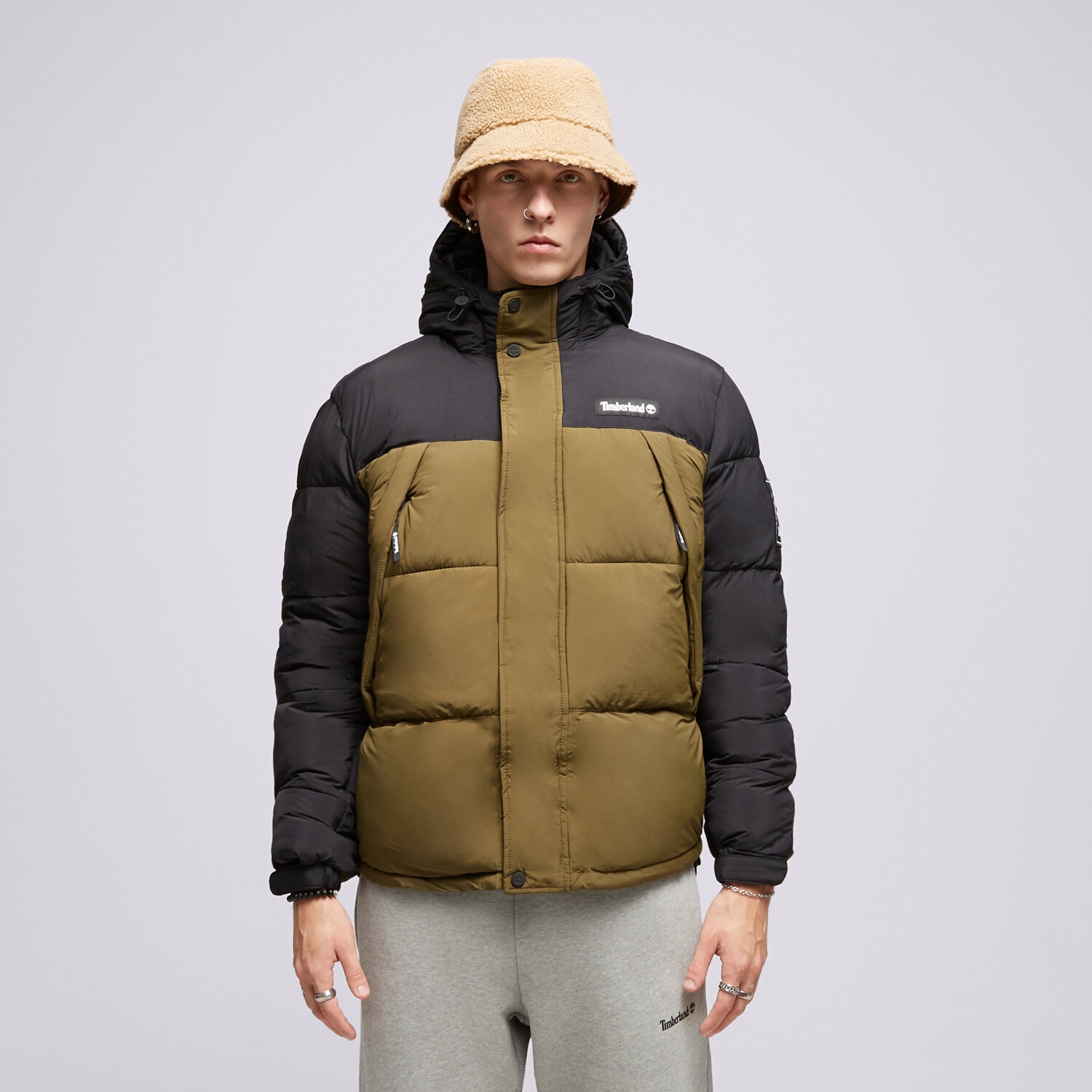 pánská zimní bunda TIMBERLAND BUNDA PÉŘOVÁ DWR OUTDOOR ARCHIVE TB0A6S41DX81 KHAKI