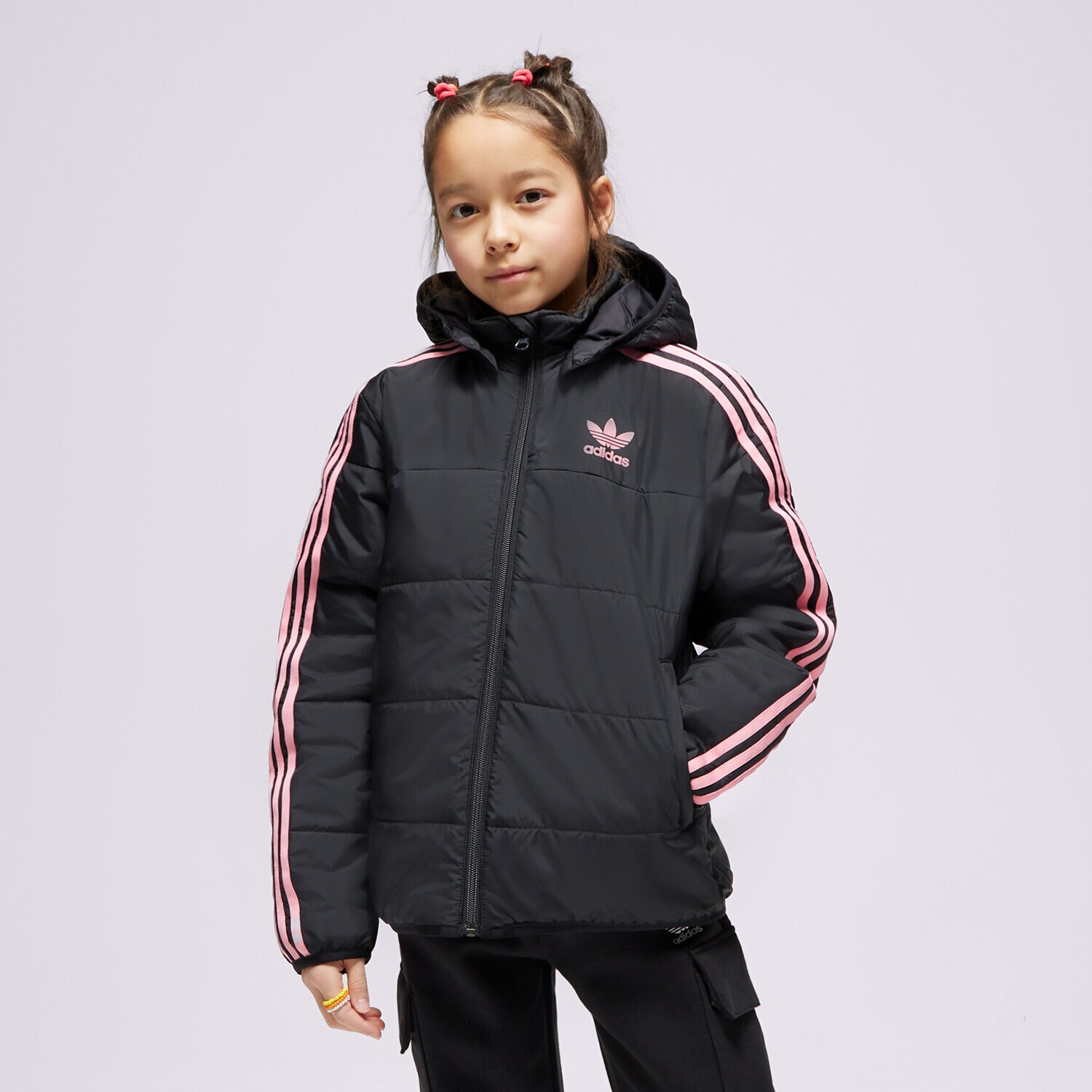 dětské tričko ADIDAS BUNDA PÉŘOVÁ PADDED JACKET GIRL IN1328 ČERNÁ