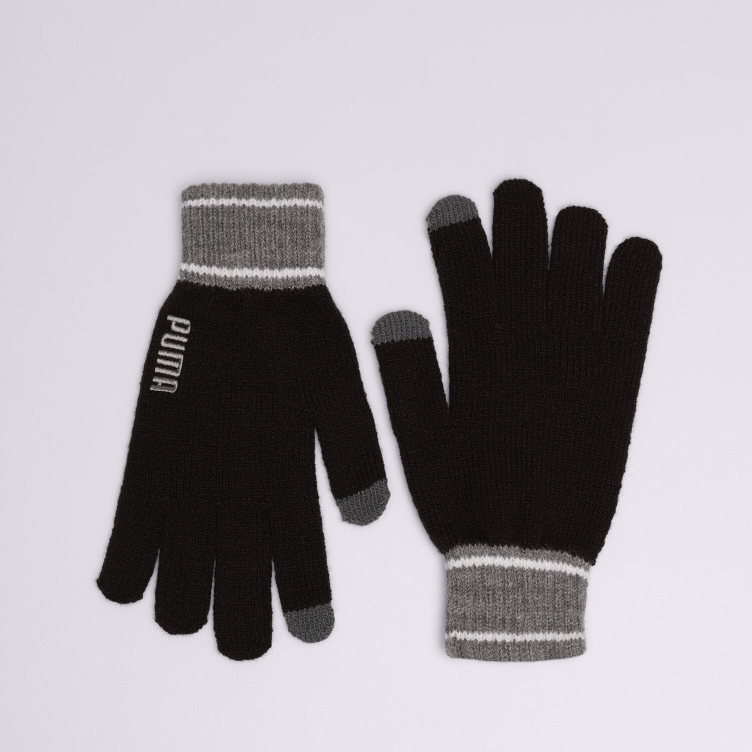 PUMA RUKAVICE PUMA KNIT GLOVES 041772 01 ČERNÁ