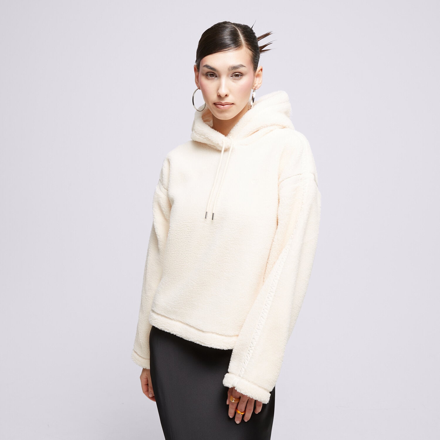 dámská mikina ADIDAS MIKINA S KAPUCÍ HOODIE IL1848 BÍLÁ