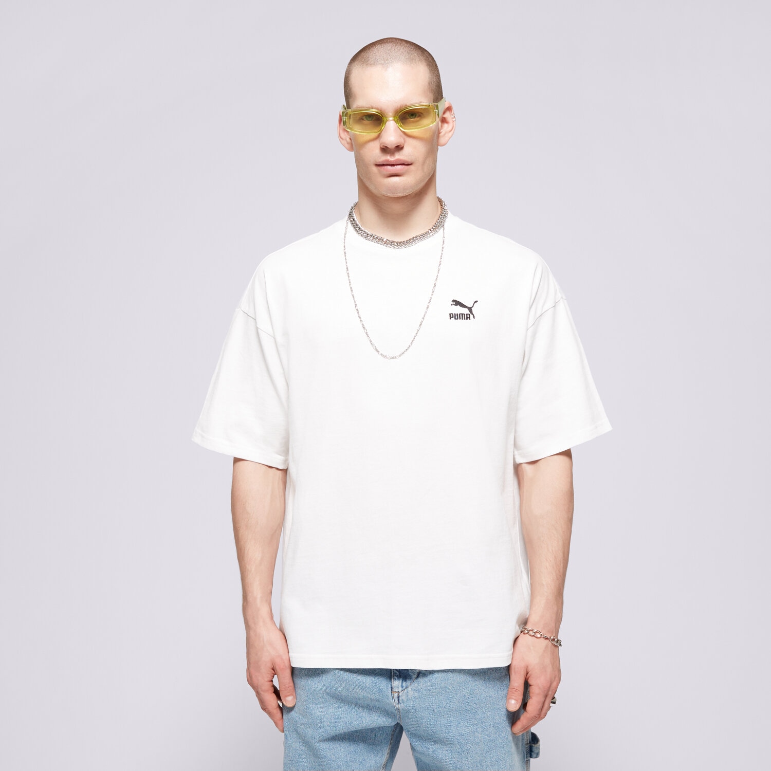 pánské tričko PUMA TRIČKO BETTER CLASSICS OVERSIZED TEE 67918802 BÍLÁ