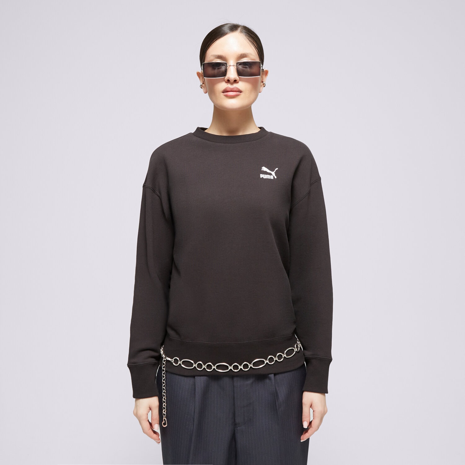 dámská mikina PUMA MIKINA BETTER CLASSICS RELAXED 62423101 ČERNÁ