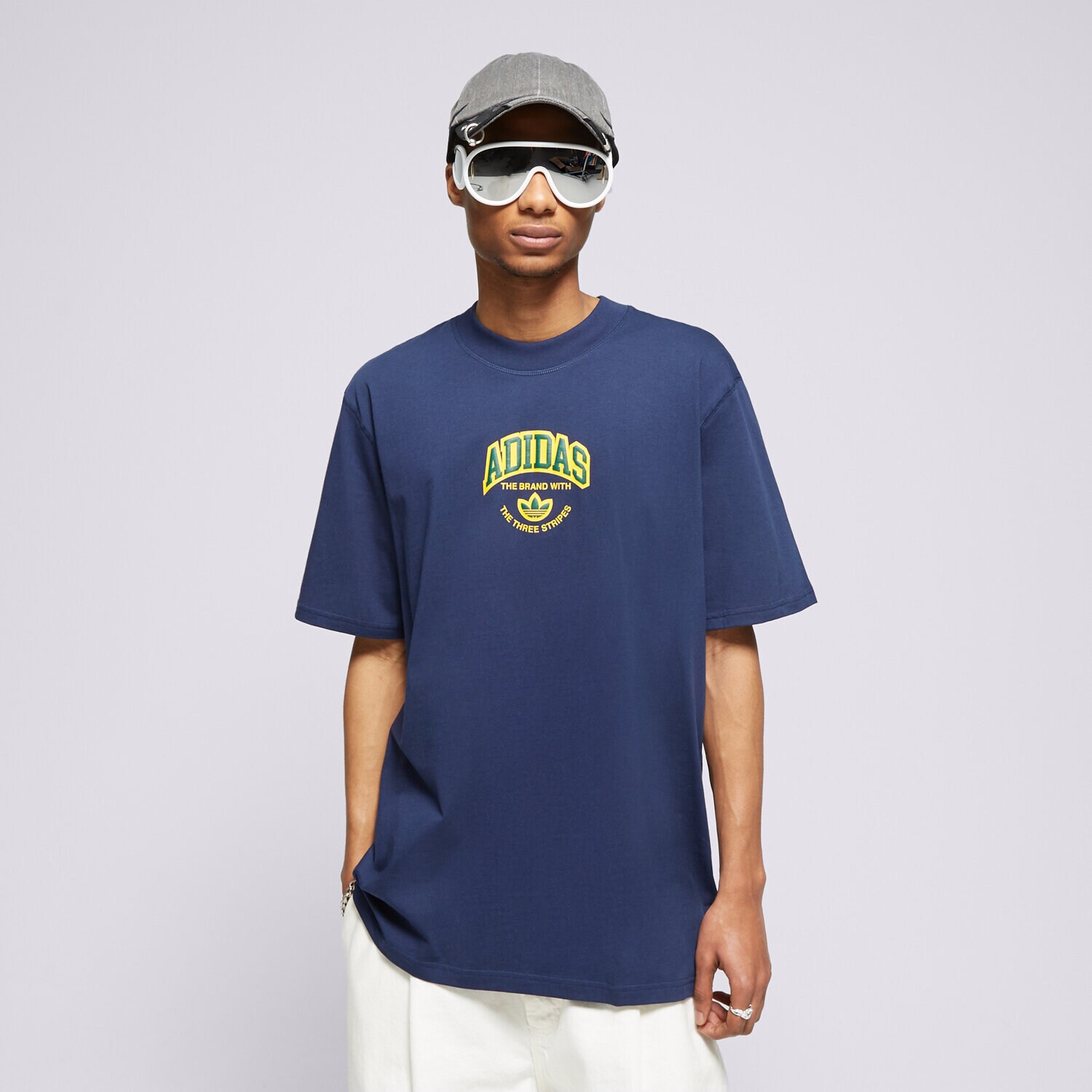 pánské tričko ADIDAS TRIČKO VRCT SS TEE IS0184 TMAVOMODRÁ