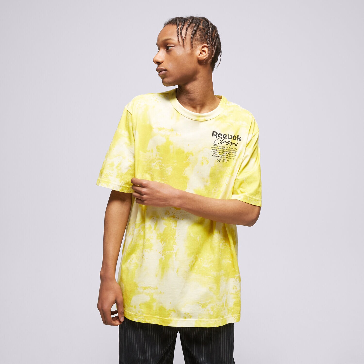 pánské tričko REEBOK TRIČKO H54419 H54419 ŽLUTÁ