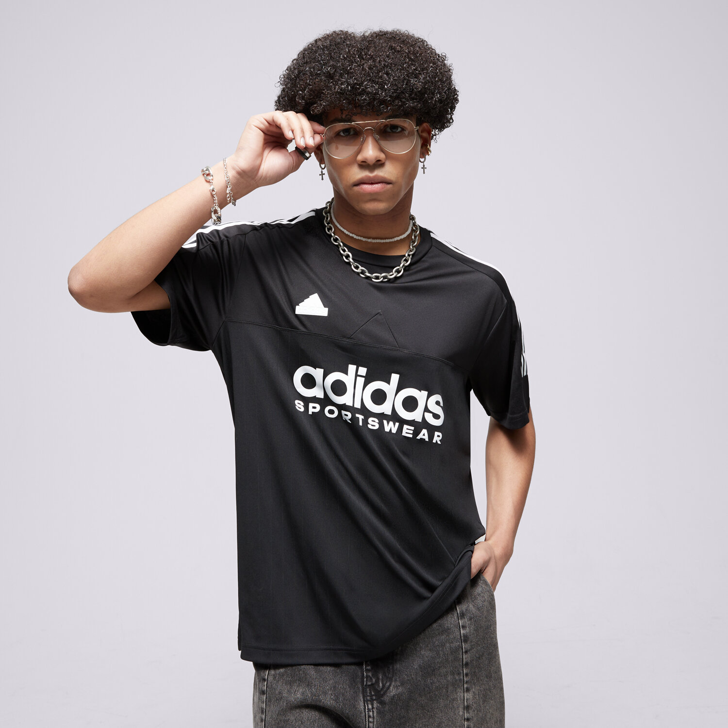 pánské tričko ADIDAS TRIČKO M TIRO TEE Q1 IP3779 ČERNÁ