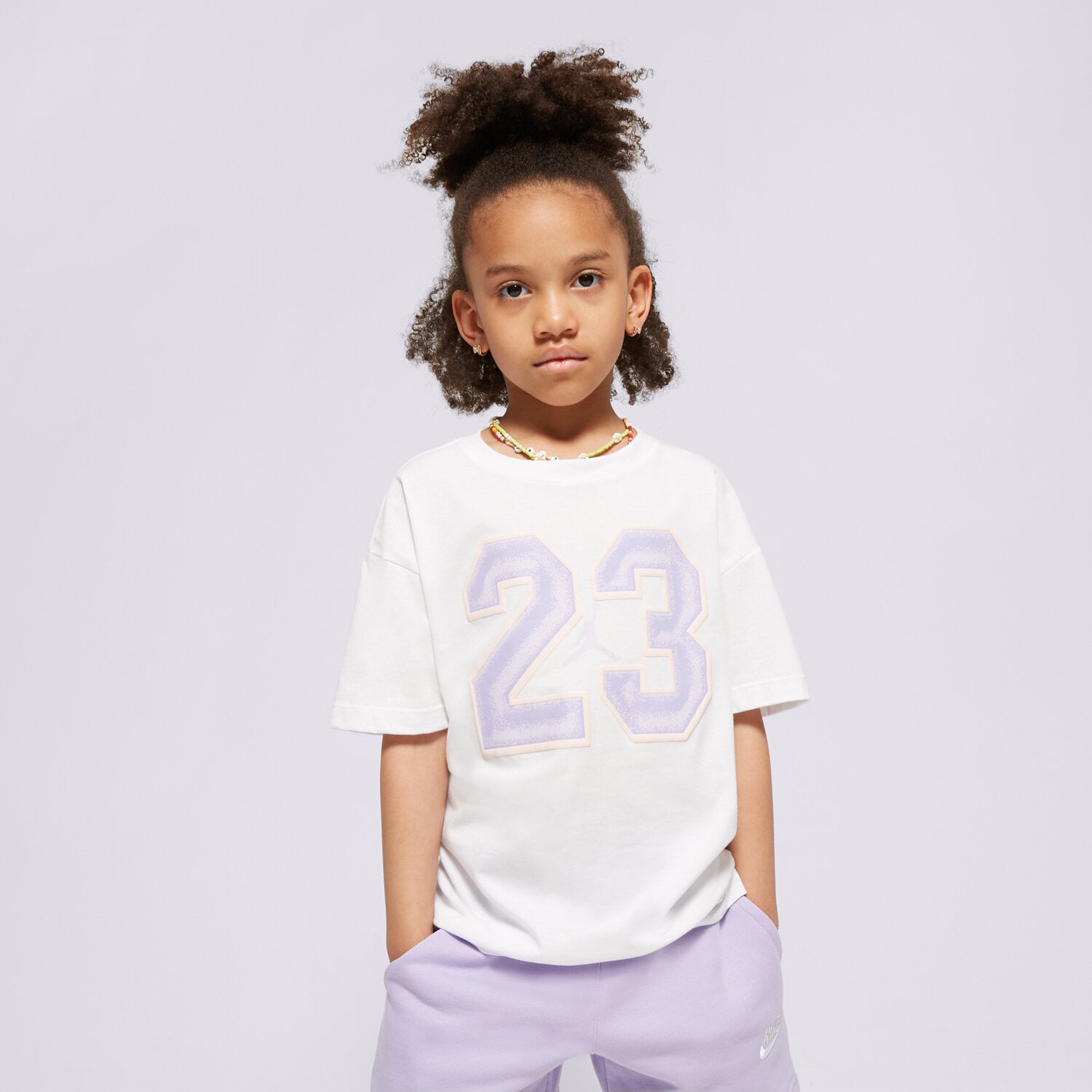 dětské tričko JORDAN TRIČKO 23 FLIGHT SS TEE GIRL 45C990-001 BÍLÁ