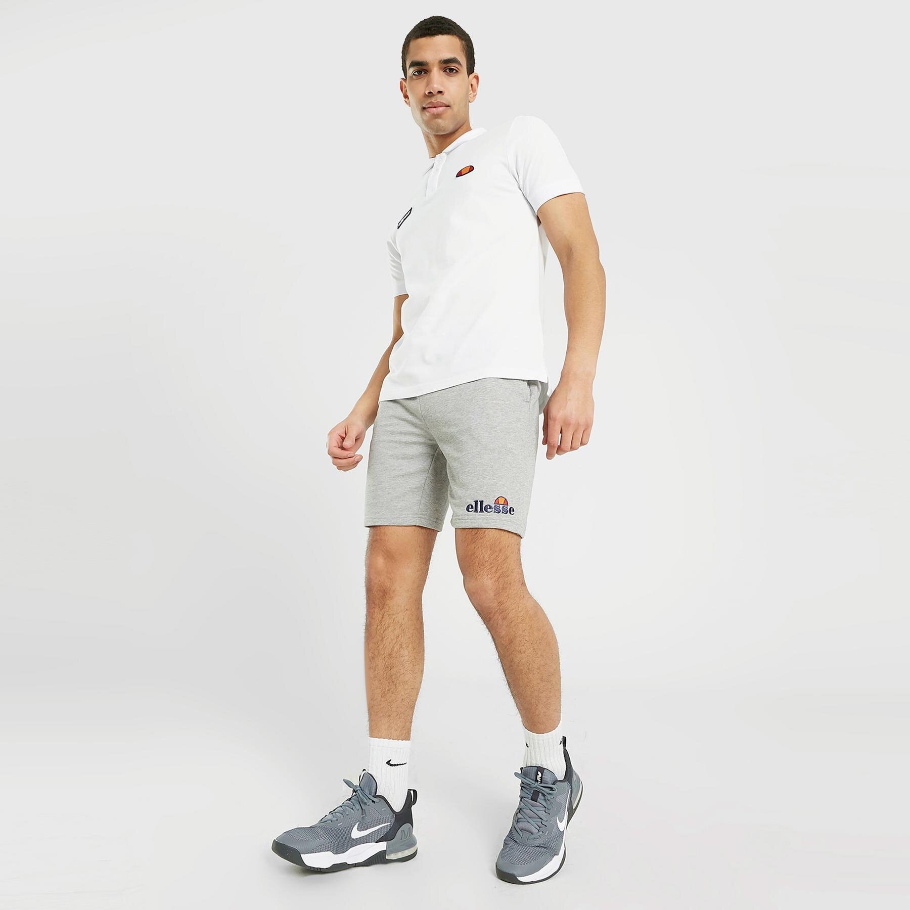 pánské kraťasy ELLESSE ŠORTKY  SILVAN FLEECE SHORT GREY MRL SHF09162112 ŠEDÁ