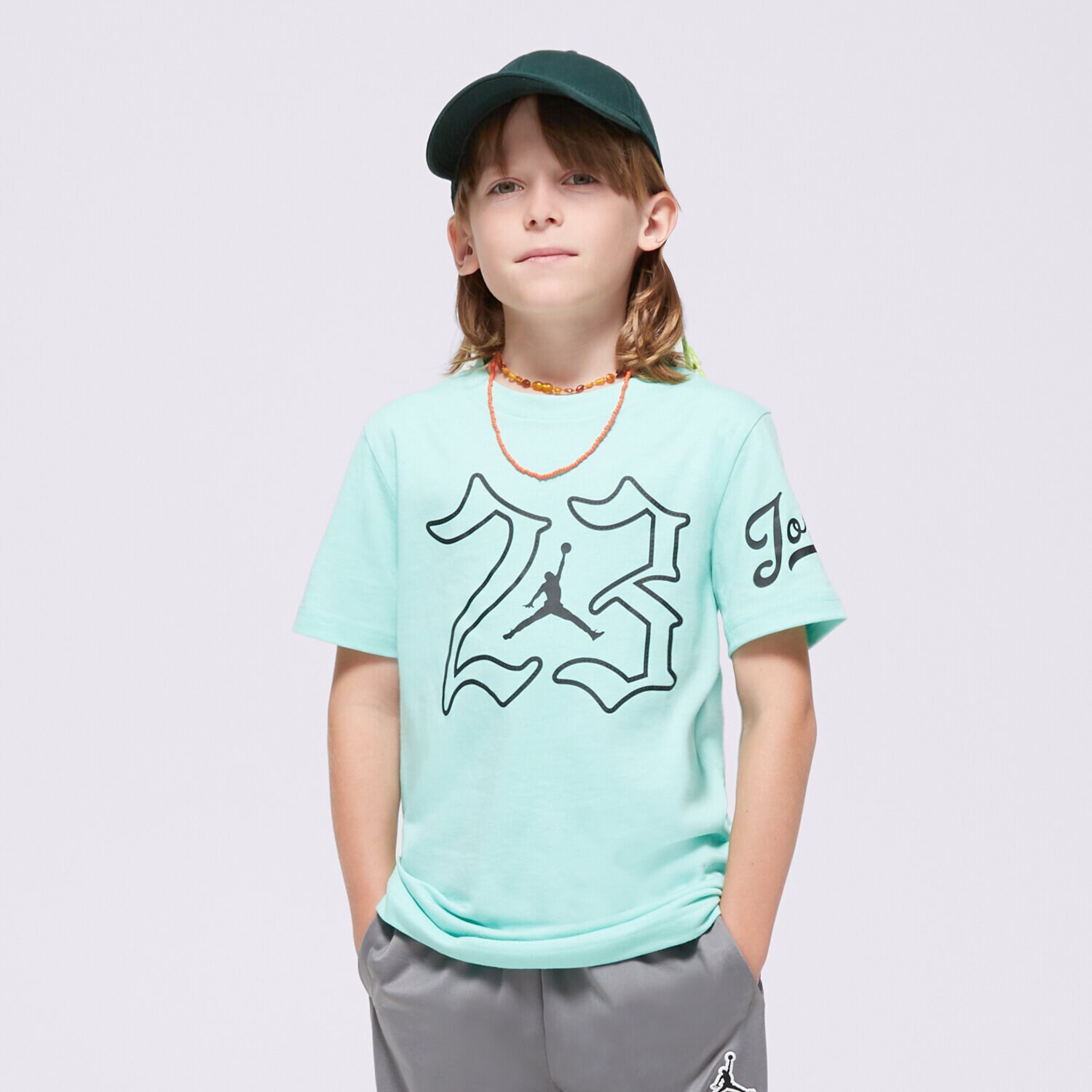 dětské tričko JORDAN TRIČKO JDB MVP JUMPMAN 23 SS TEE BOY 95D154-E8G Tyrkysová