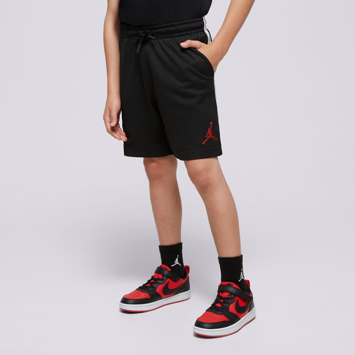 JORDAN ŠORTKY  JDB MJ FLT MVP MESH SHORT BOY 95C885-023 ČERNÁ