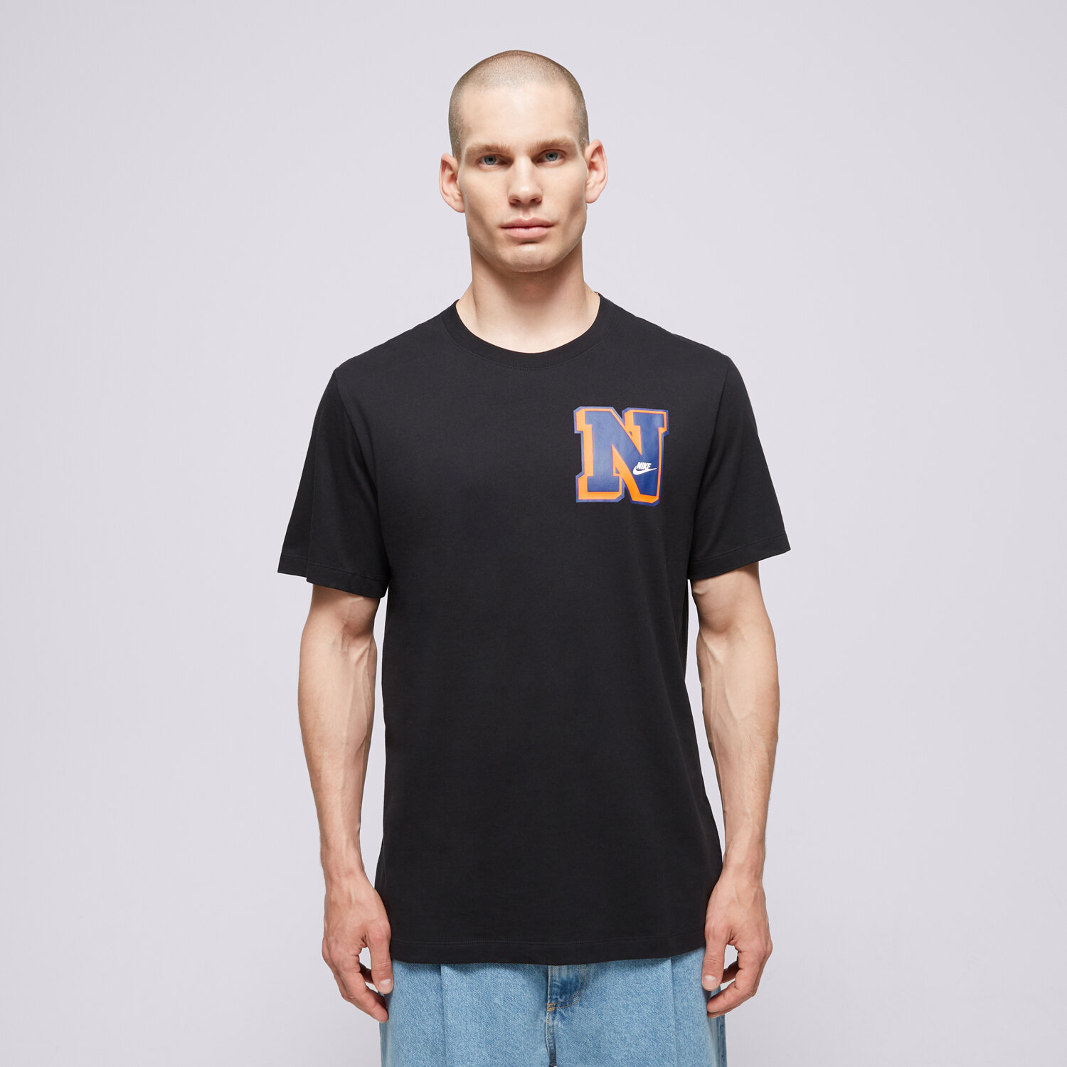 pánské tričko NIKE TRIČKO M NSW TEE CLUB SSNL LBR FV3772-010 ČERNÁ