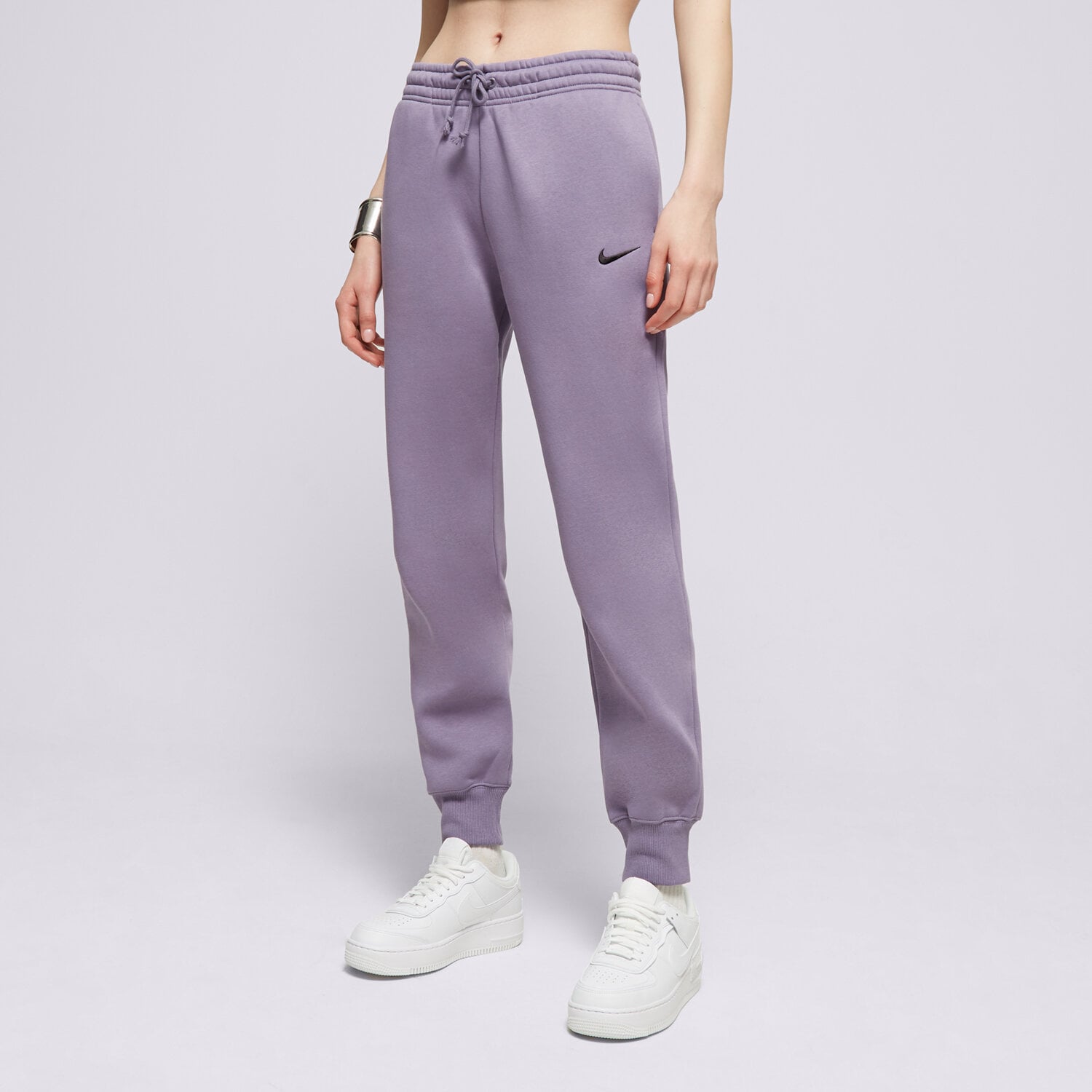 dámské kalhoty NIKE KALHOTY  W NSW PHNX FLC MR PANT STD FZ7626-509 FIALOVÁ