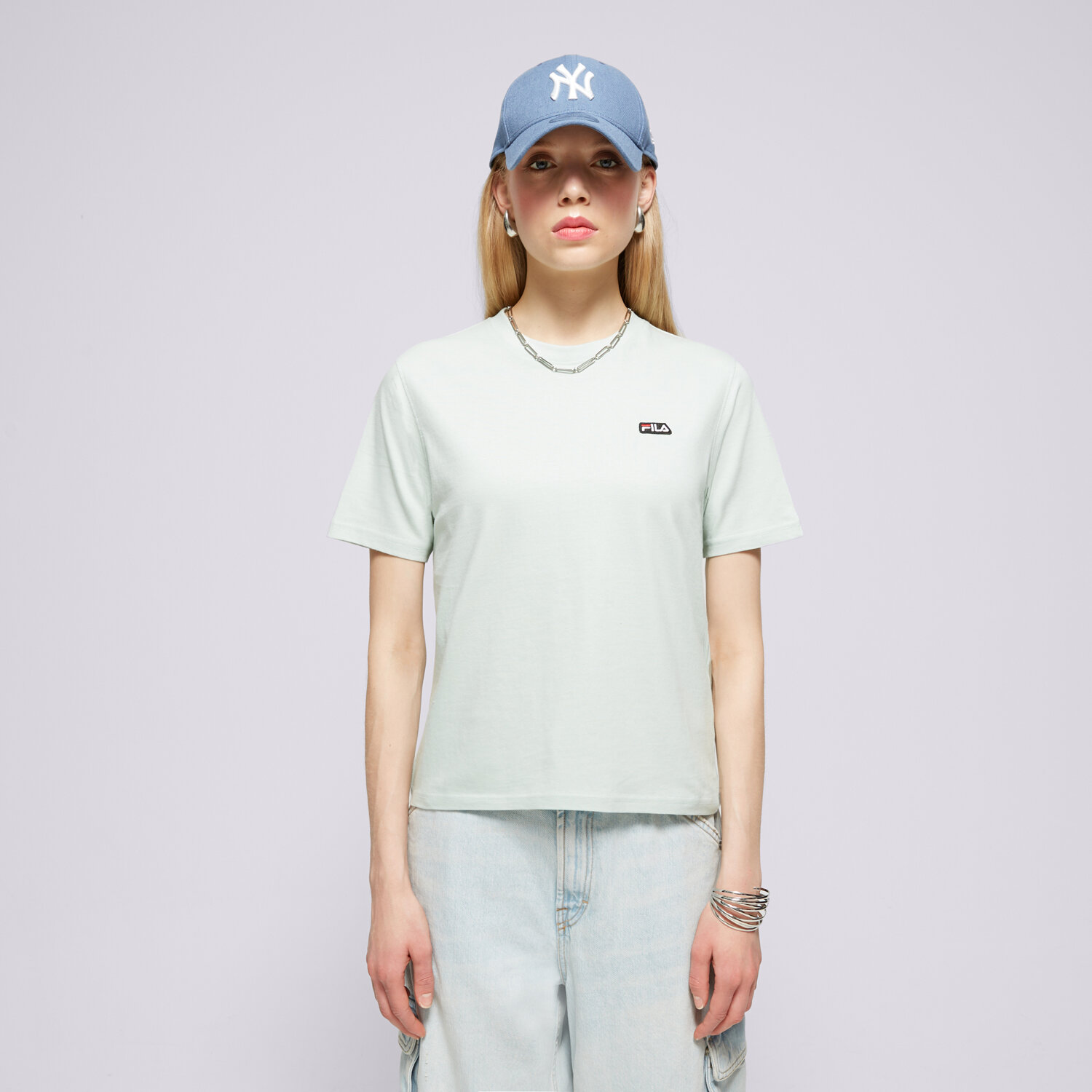 dámské tričko FILA TRIČKO BADGE LOGO TEE FI124TSD70264 ZELENÁ