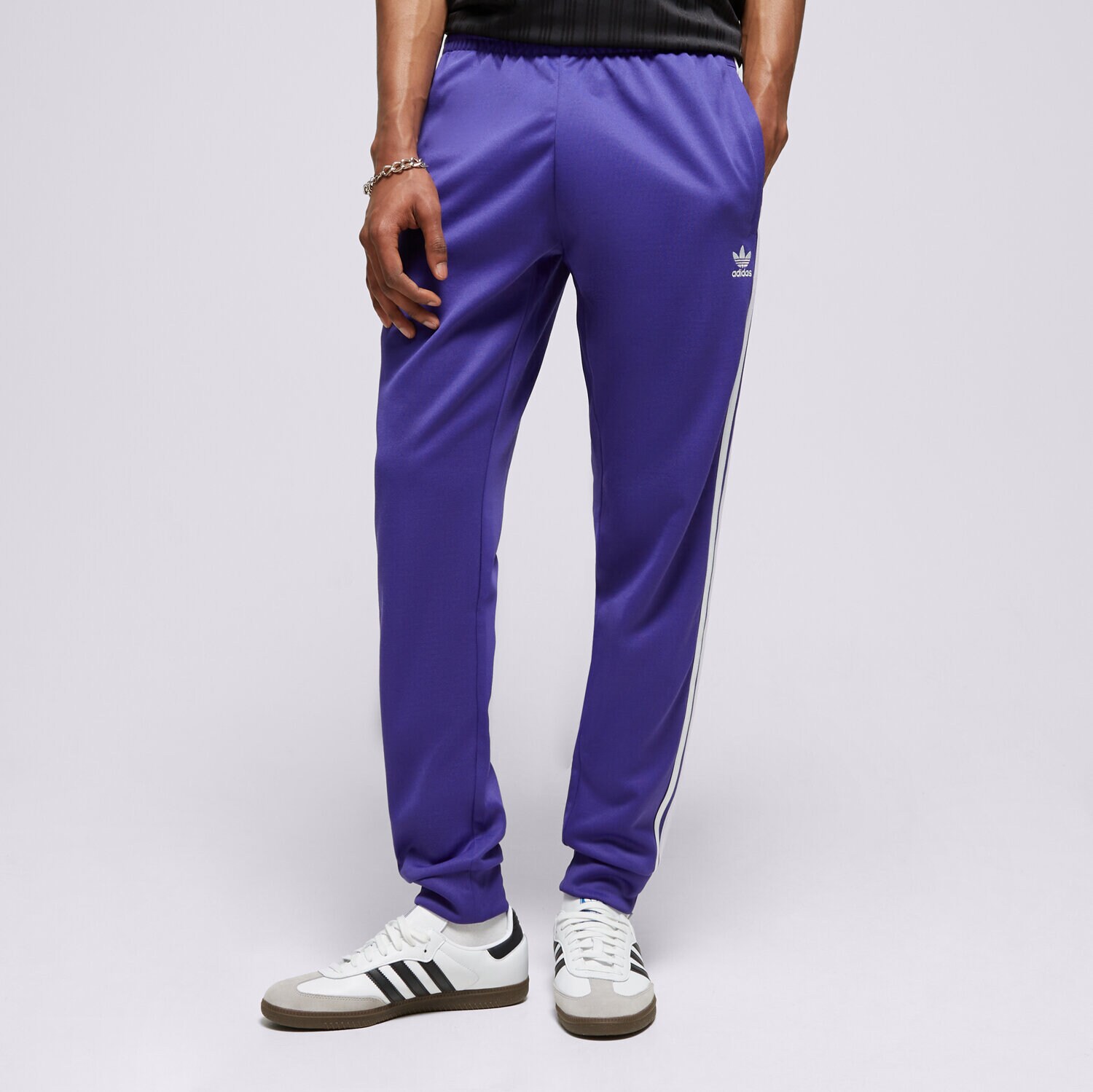 pánské kalhoty ADIDAS KALHOTY  SST TP IR9877 FIALOVÁ