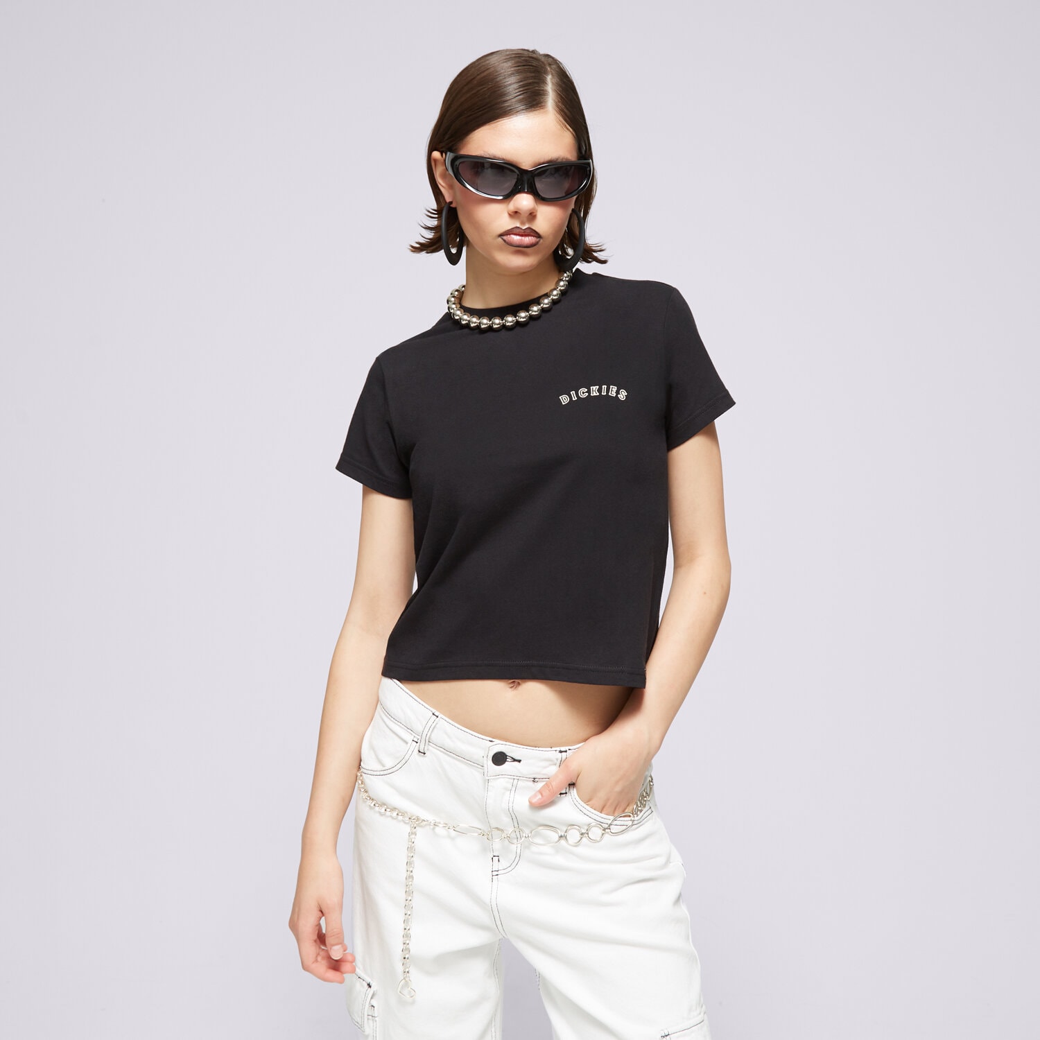 dámské tričko DICKIES TRIČKO 90'S FIT TREND TEE DK0A4YRVBLK ČERNÁ