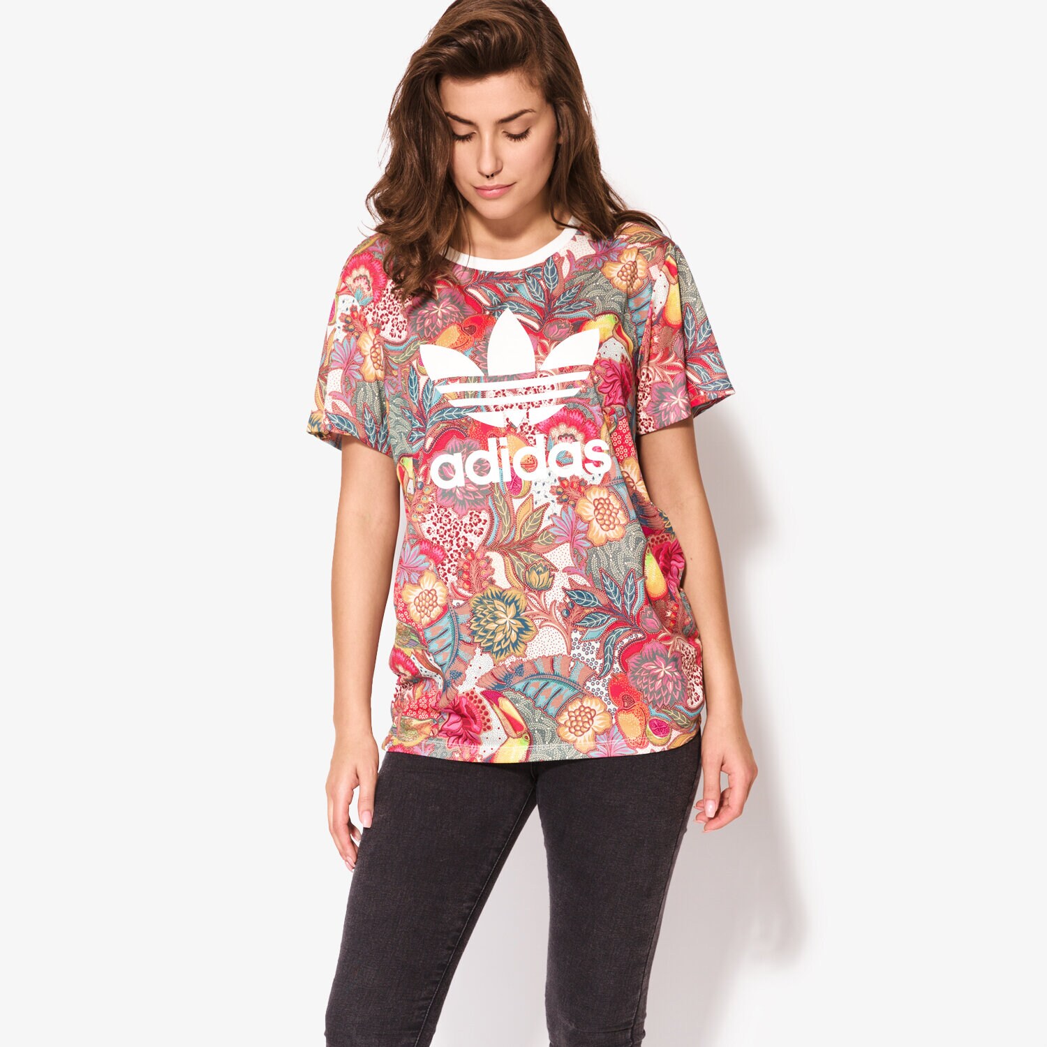 dámské tričko ADIDAS TRIČKO SS FUGIPRABALI BJ8406 VÍCEBAREVNÁ