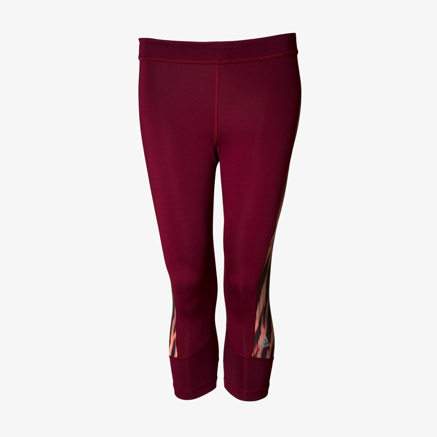 dámské kalhoty ADIDAS LEGGINGS TF CAPRI PR1 BK2952 BORDOVÁ