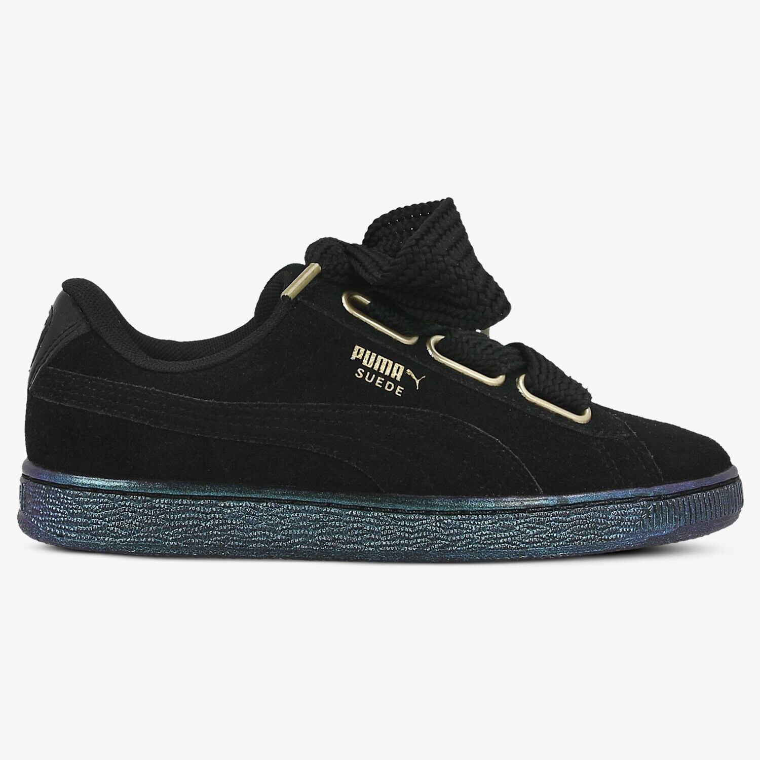 dámské tenisky PUMA SUEDE HEART SATIN 36271403 ČERNÁ