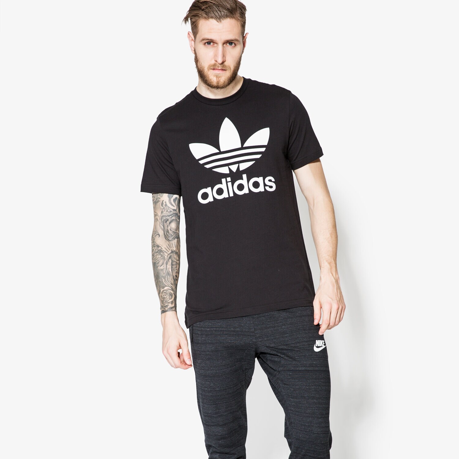 pánské tričko ADIDAS TRIČKO SS ORIG TREFOIL AJ8830 ČERNÁ