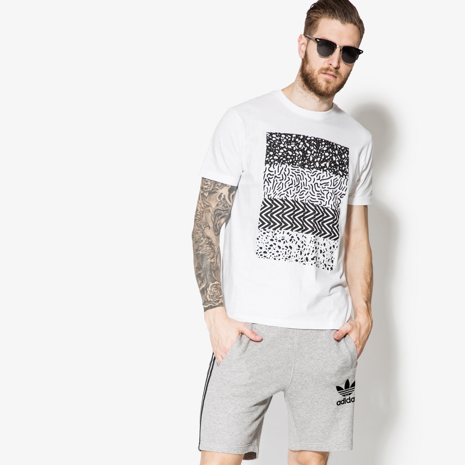 pánské tričko CONFRONT TRIČKO SS RAFA CF17TSM36001 BÍLÁ