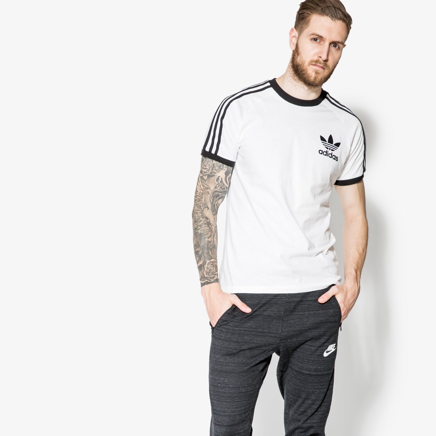 pánské tričko ADIDAS TRIČKO SS CLFN TEE AZ8128 BÍLÁ