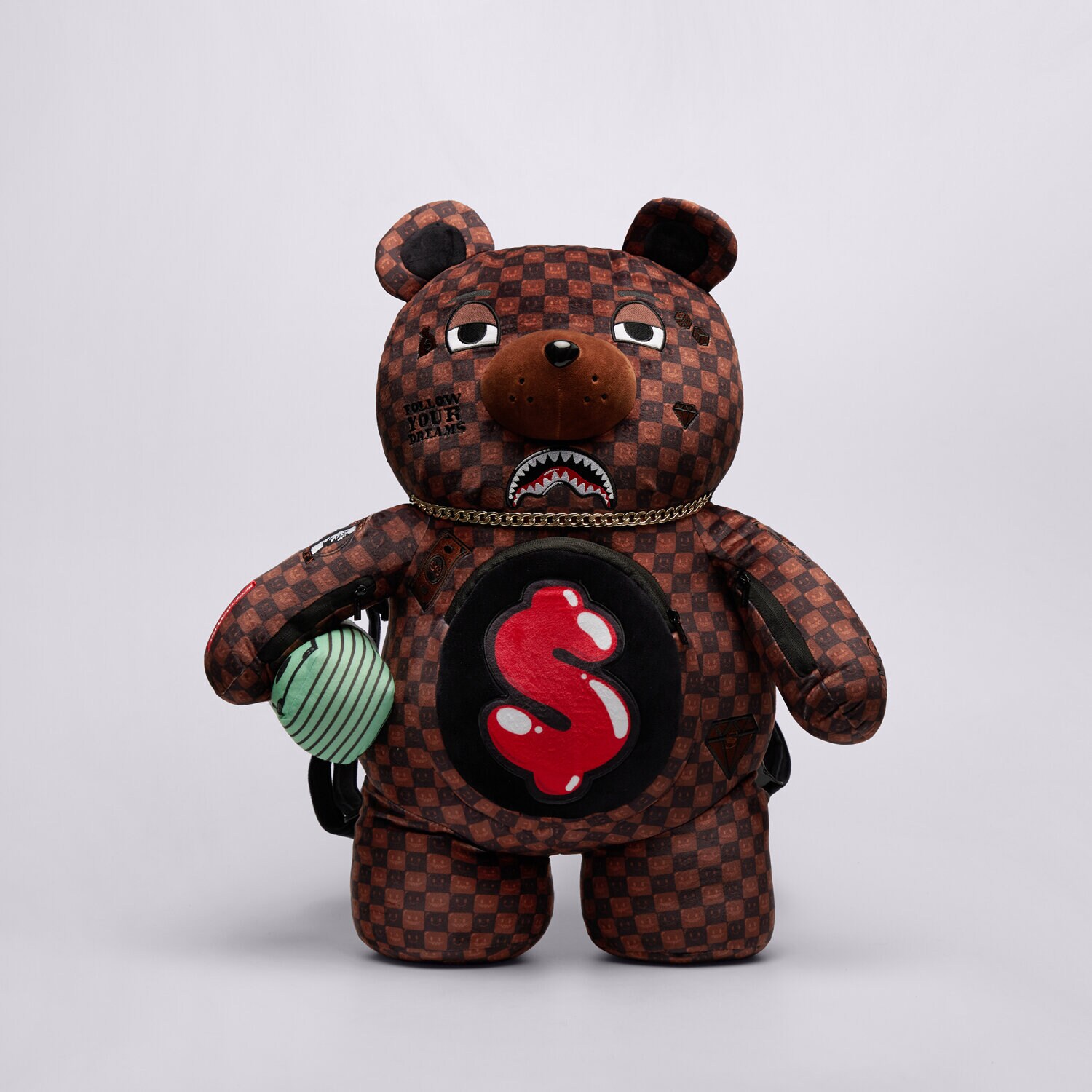 dámský batoh SPRAYGROUND BATOH SHARKS IN PARIS MONEYBEAR 910B9308NSZ ČERNÁ