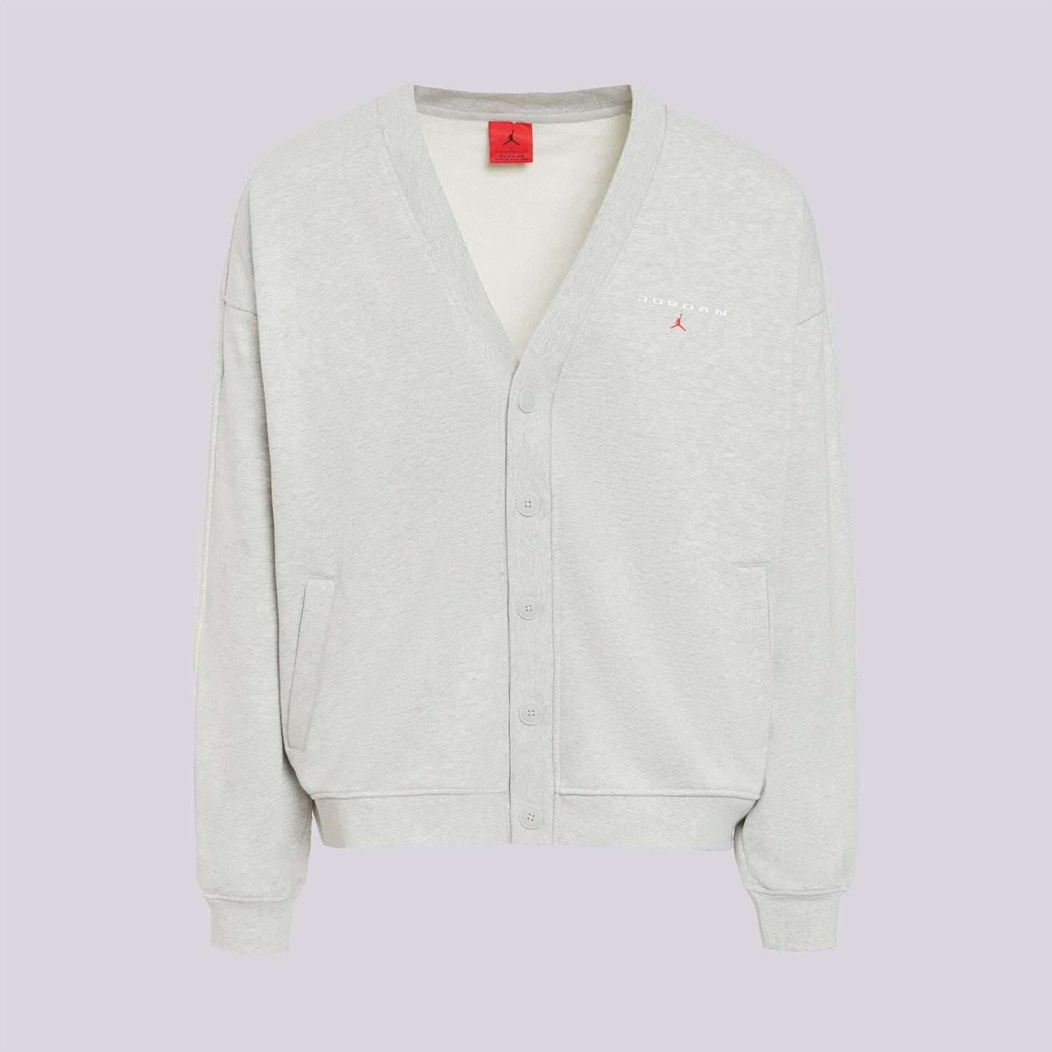 pánská mikina JORDAN MIKINA M J FLT FLC CARDIGAN LB IW6370-050 ŠEDÁ