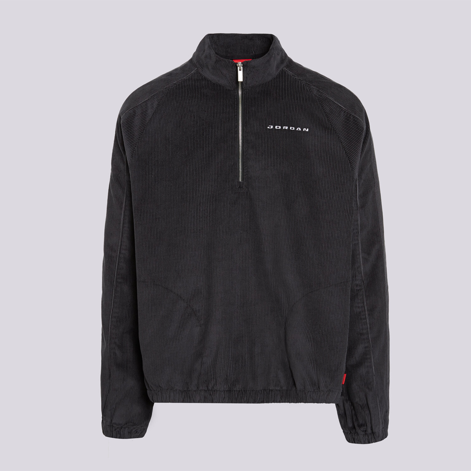 pánská mikina JORDAN MIKINA M J FLT CORD HALF ZIP IM9879-010 ČERNÁ
