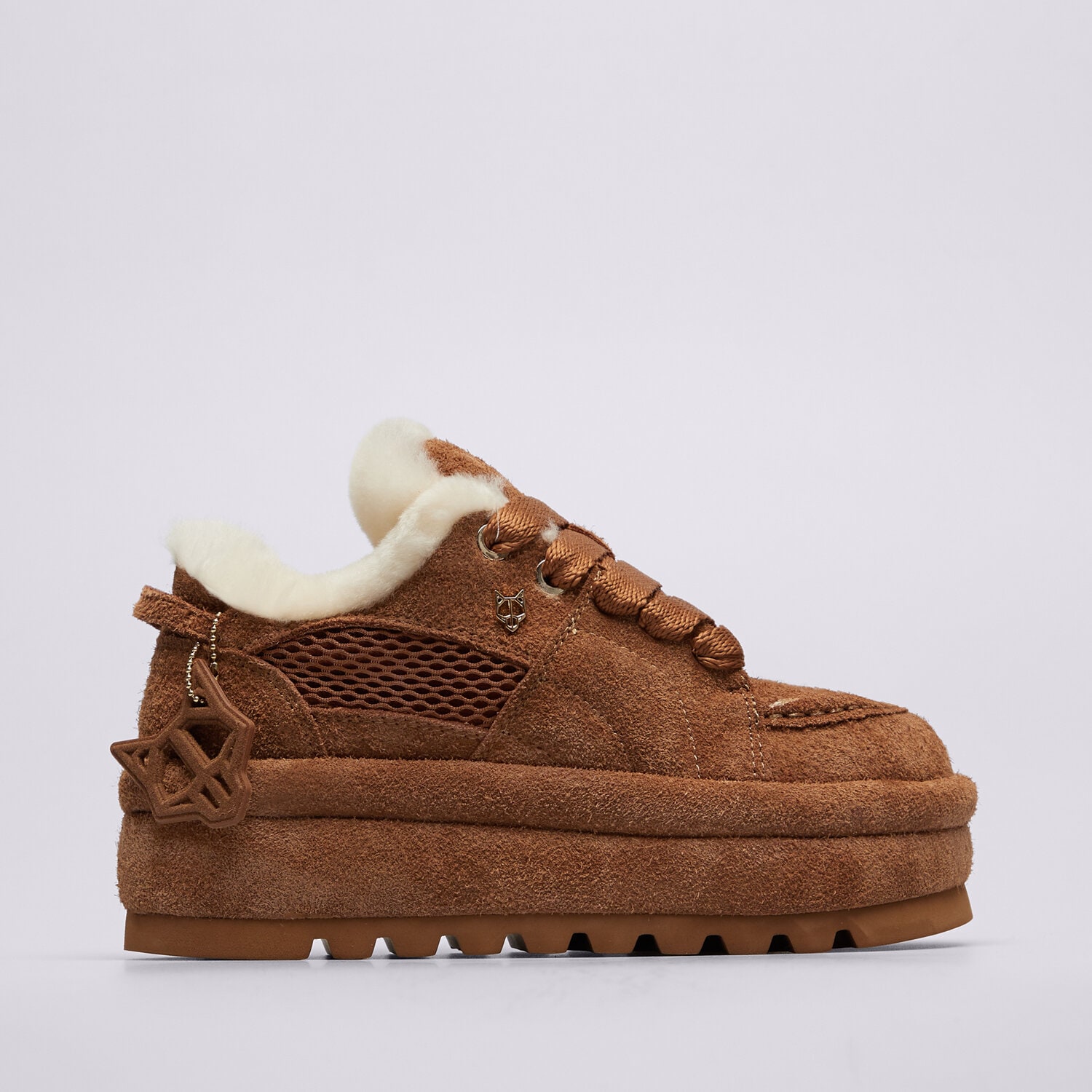 dámské boty casual NAKED WOLFE BEAU NWBEAUTANSUEDE HNĚDÁ