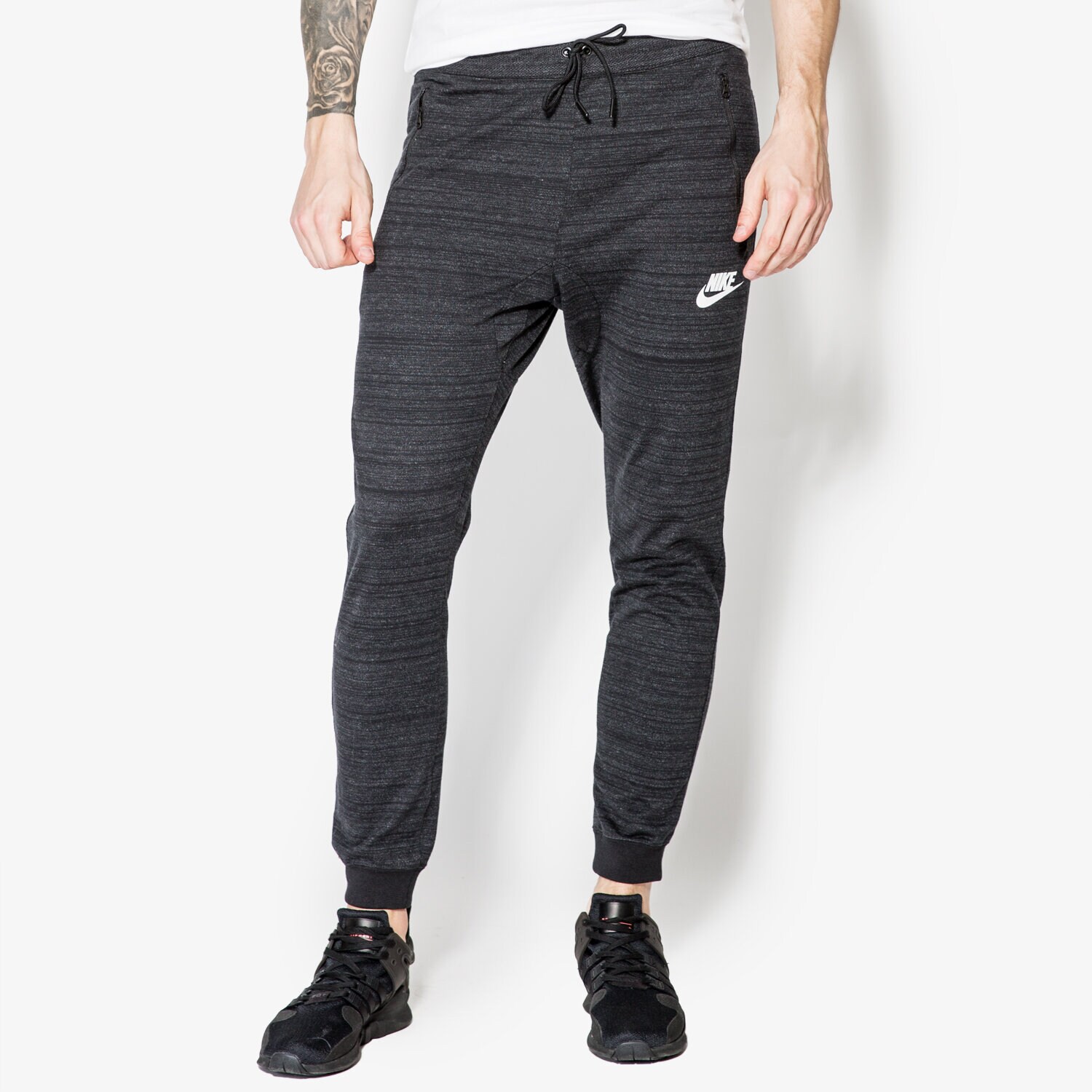 pánské kalhoty NIKE KALHOTY  NSW AV15 JOGGER KNIT 837012010 ČERNÁ