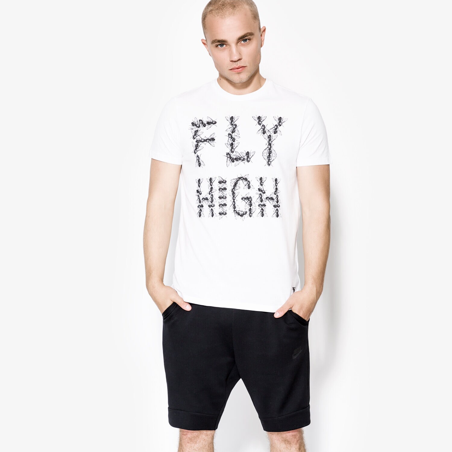 pánské tričko CONFRONT TRIČKO SS FLY CF17TSM90001 BÍLÁ