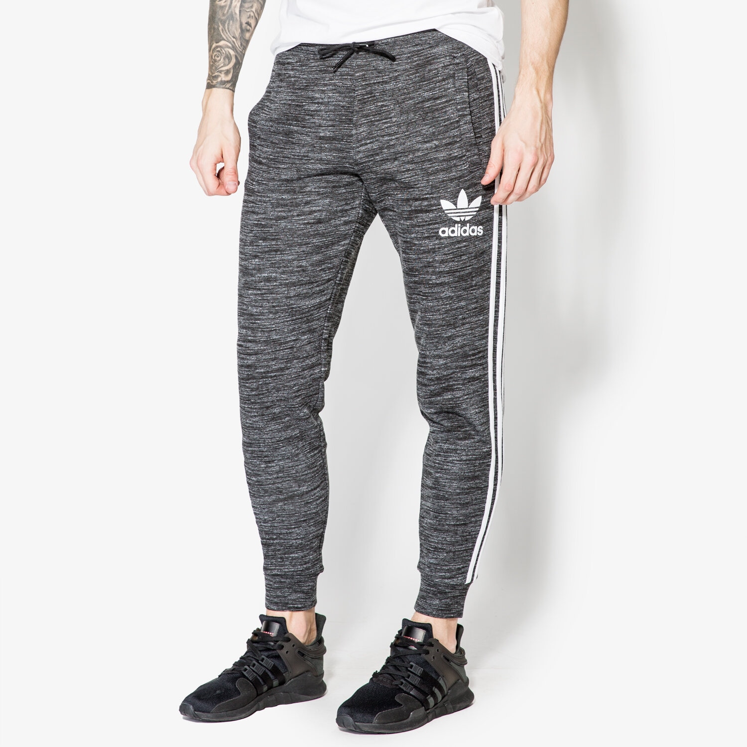 pánské kalhoty ADIDAS KALHOTY  CLFN FT PANTS BK5905 ŠEDÁ