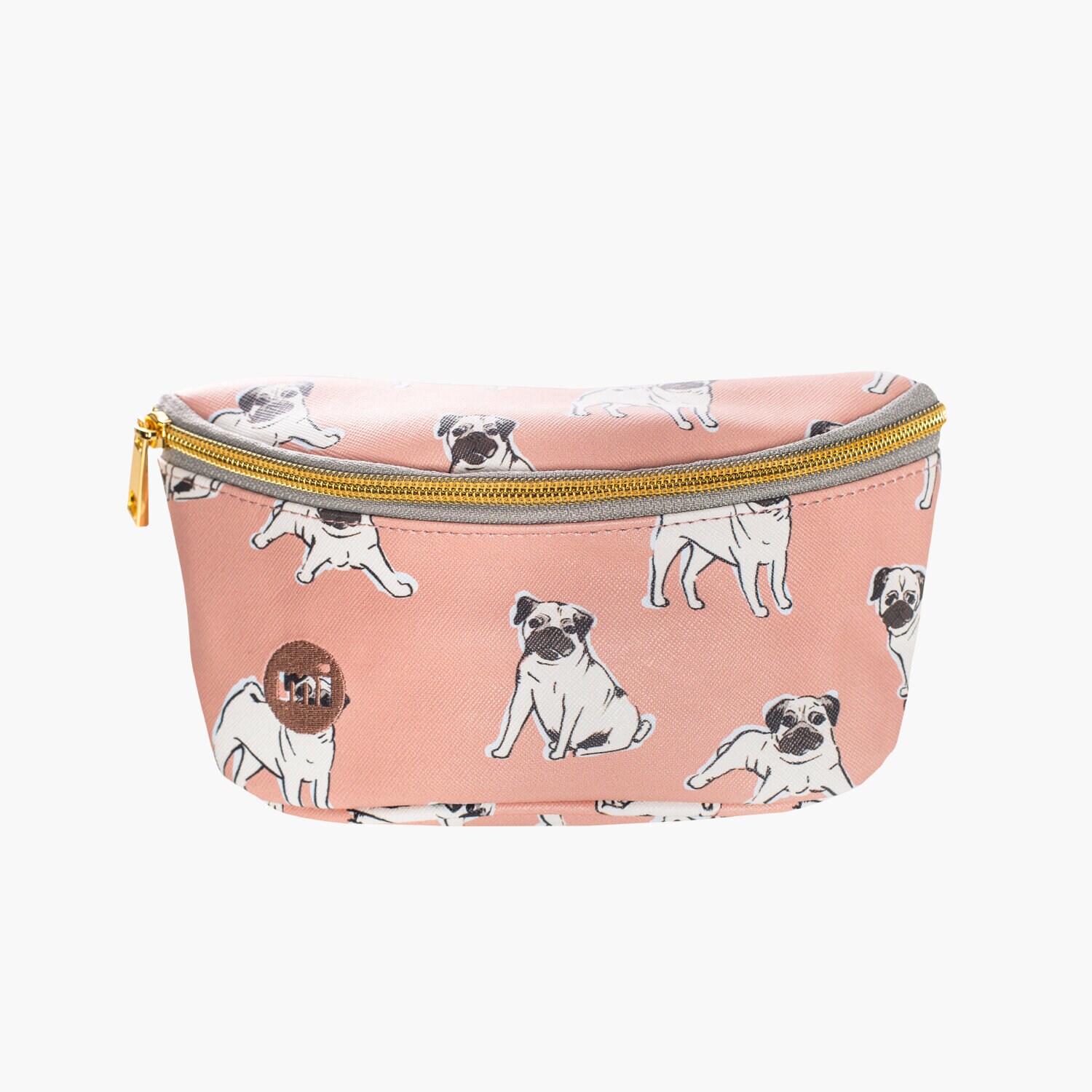 dámská ledvinka MI PAC TAŠKA GOLD SLIM PUGS 742251004 RŮŽOVÁ
