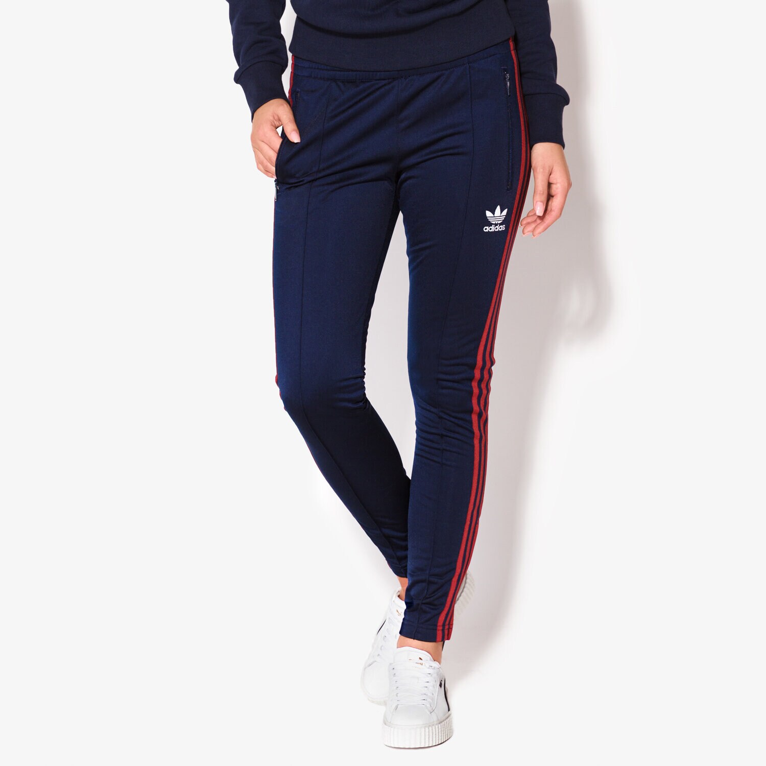dámské kalhoty ADIDAS KALHOTY  SST TP BJ8334 TMAVOMODRÁ