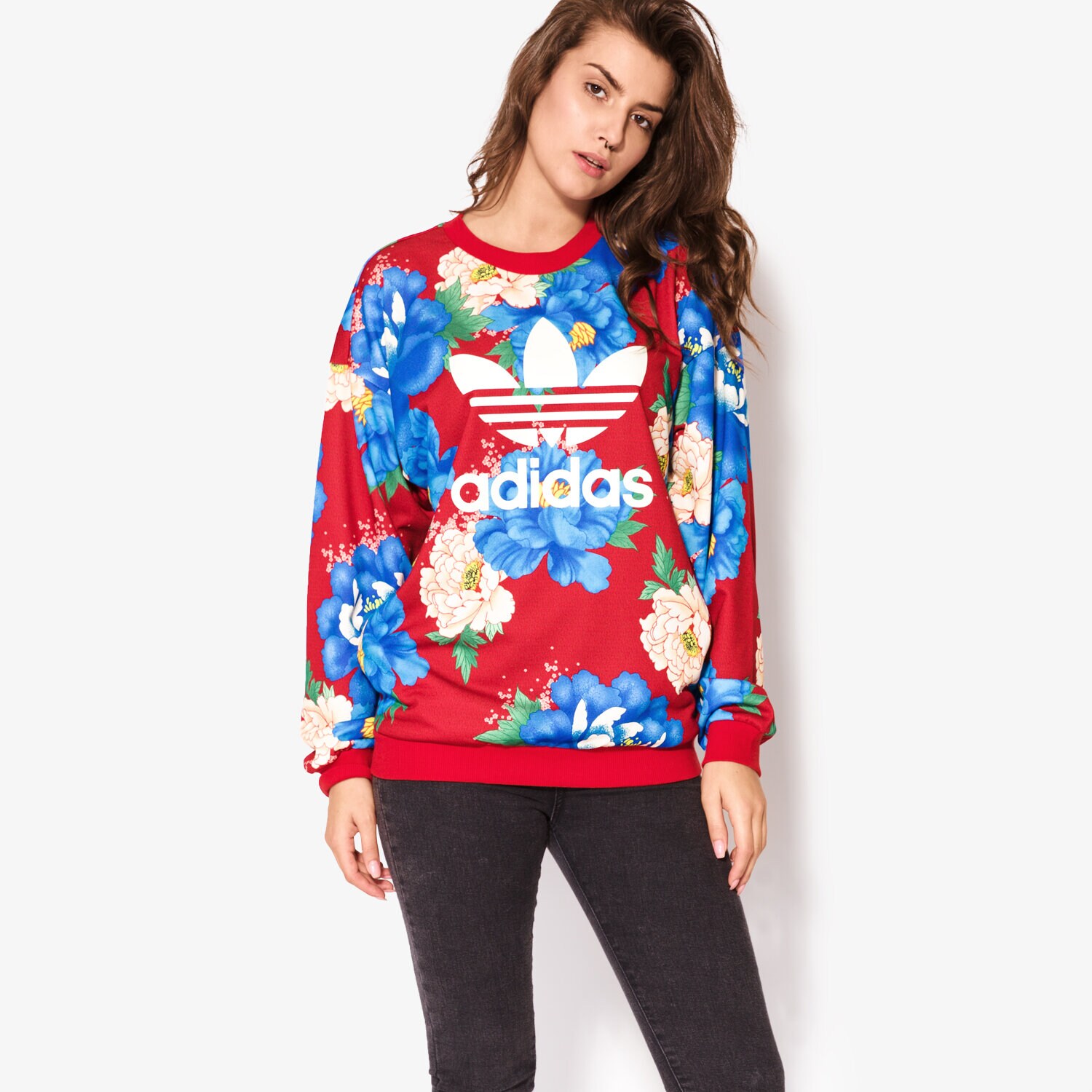 dámská mikina ADIDAS MIKINA C SWEATER BJ8415 VÍCEBAREVNÁ