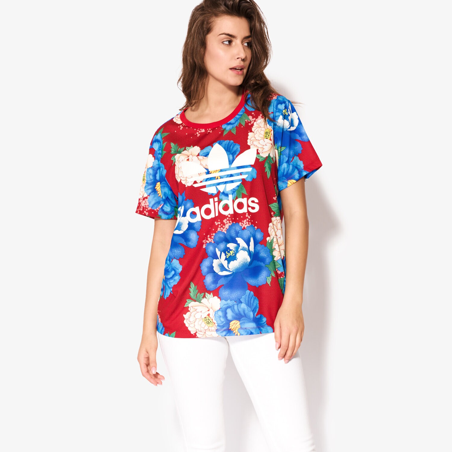 dámské tričko ADIDAS TRIČKO SS C BF TREF BJ8414 VÍCEBAREVNÁ