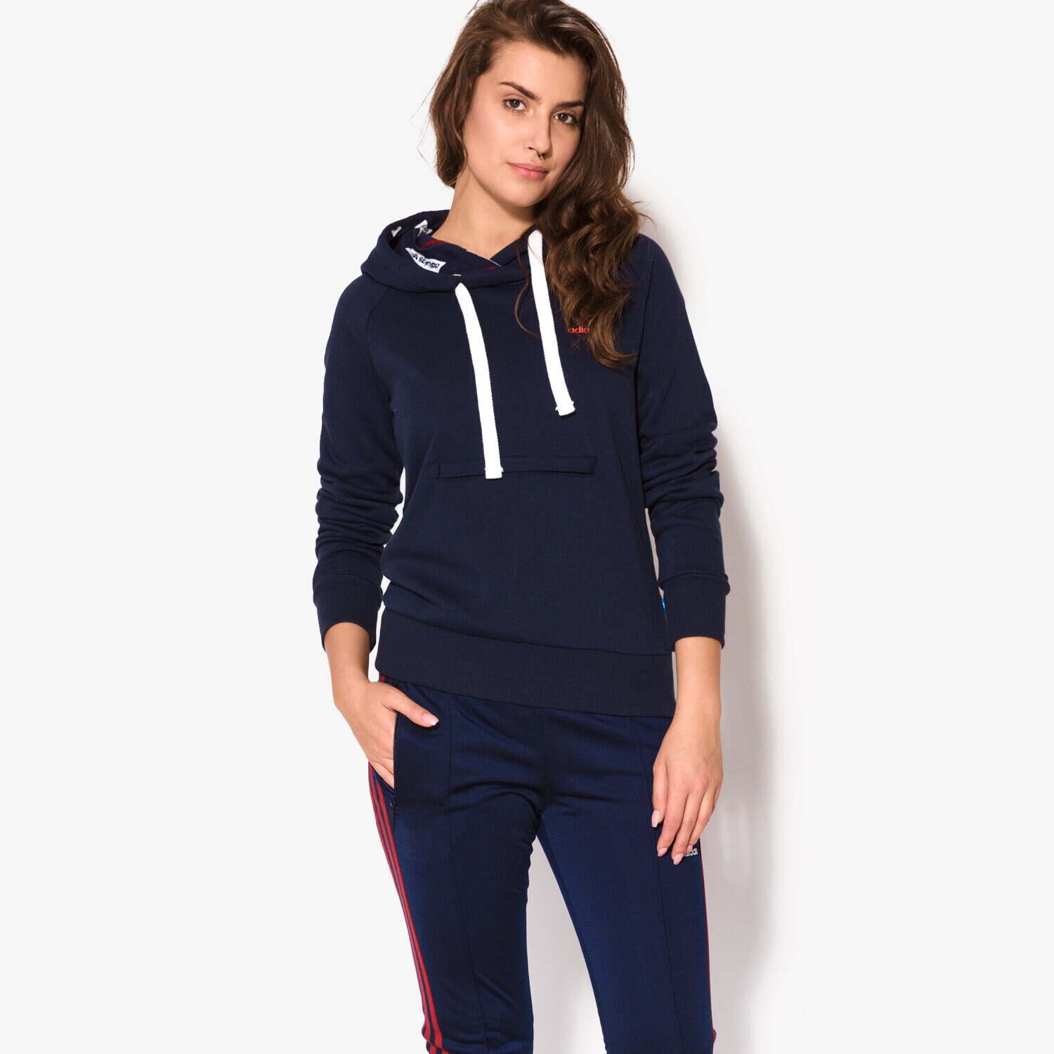 dámská mikina ADIDAS MIKINA HOODIE FT BK5803 TMAVOMODRÁ
