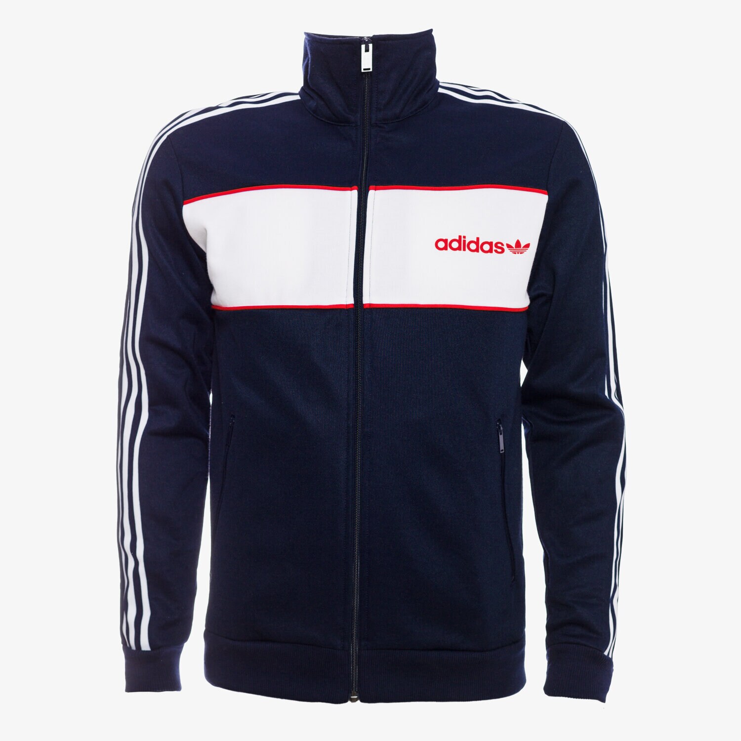 pánská mikina ADIDAS MIKINA BLOCKTRACK TOP BK7846 TMAVOMODRÁ
