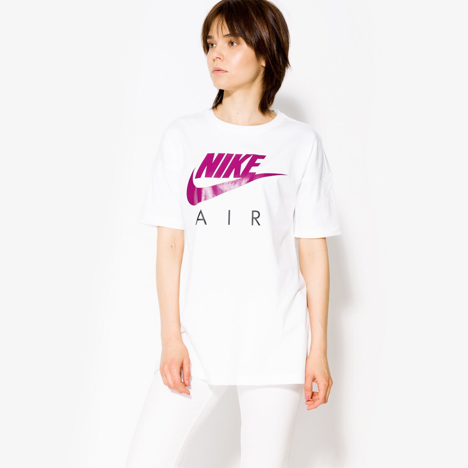 dámské tričko NIKE TRIČKO SS W NSW TOP SS AIR BF 875576103 BÍLÁ