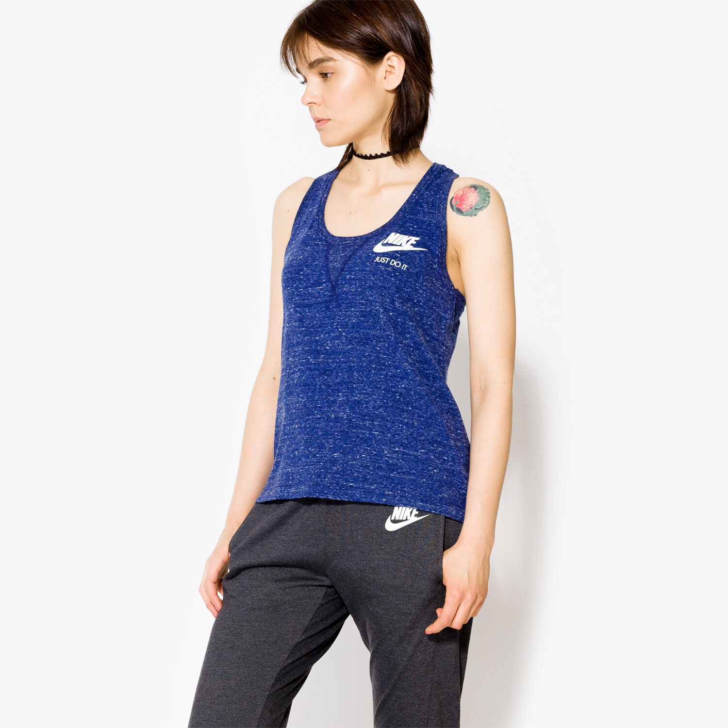 dámský top NIKE TOP W NSW GYM VNTG TOP 883735429 TMAVOMODRÁ