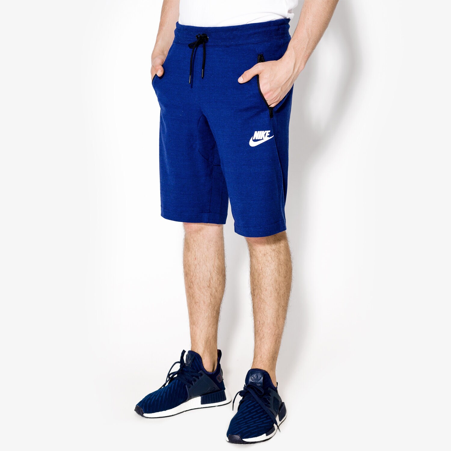 pánské kraťasy NIKE ŠORTKY  AV15 SHORT KNIT 837014429 TMAVOMODRÁ