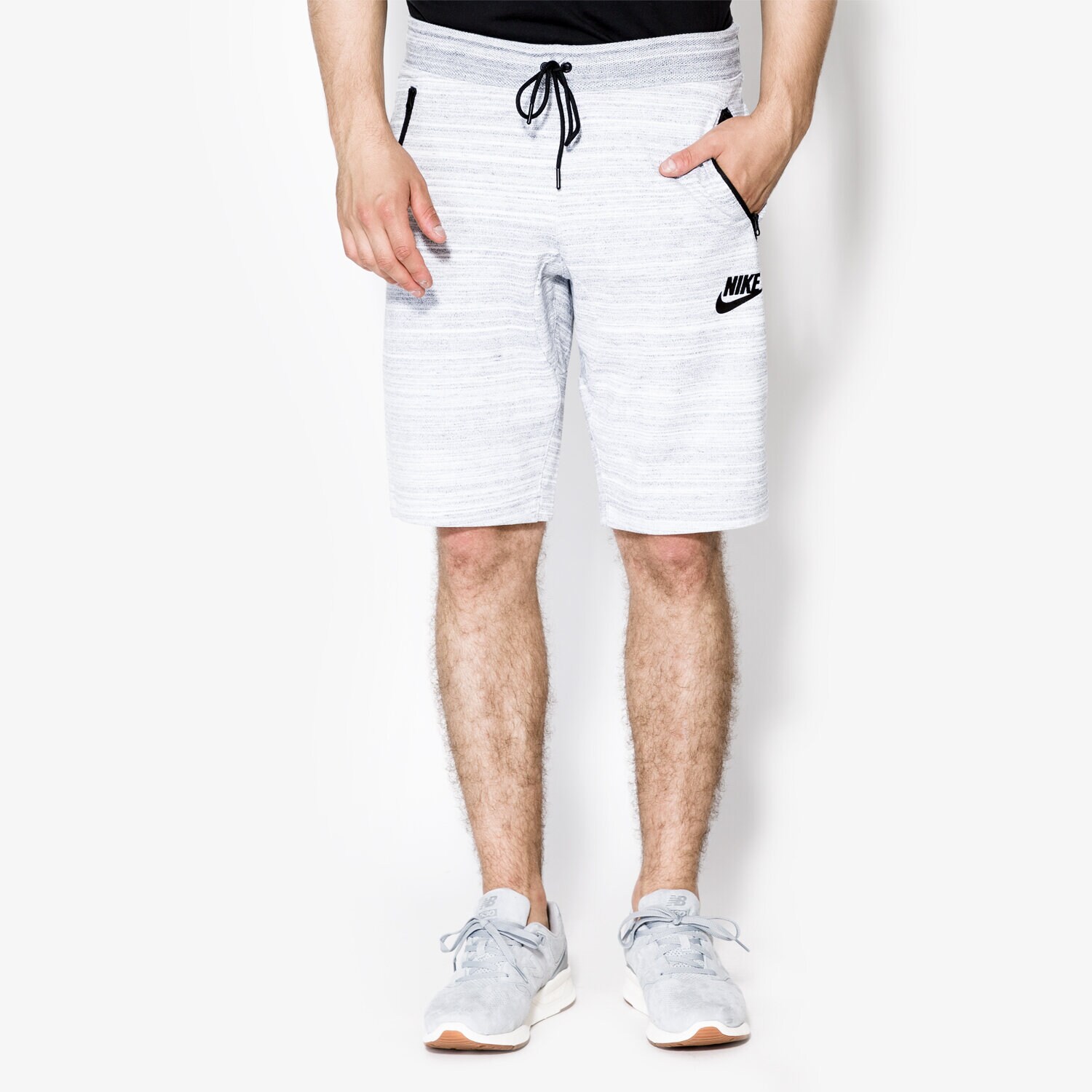 pánské kraťasy NIKE ŠORTKY  AV15 SHORT KNIT 837014100 ŠEDÁ